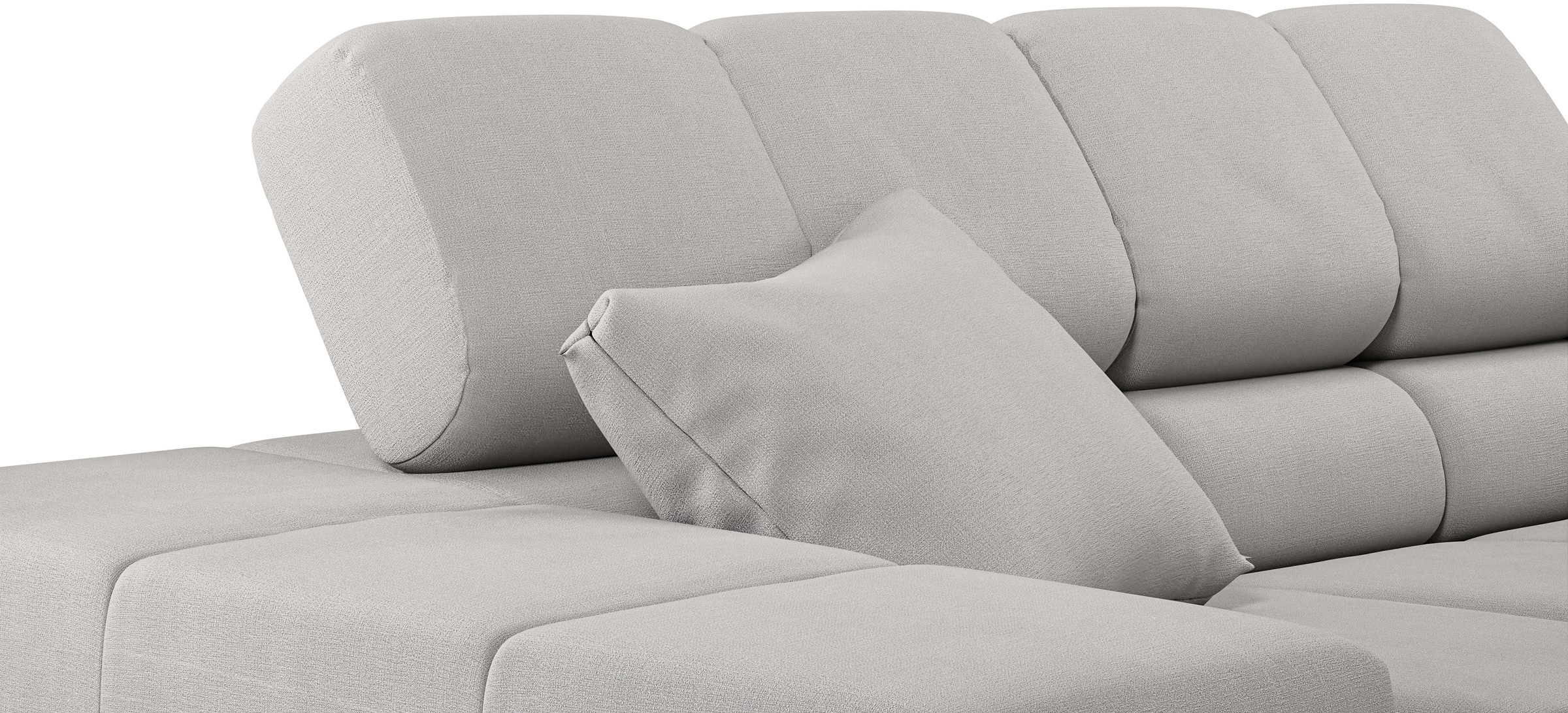 INOSIGN Ecksofa »Ancona incl. Kopfteilverstellung, Breite 319cm, L-Form«, wahlweise motorische Sitztiefenverstellung, auch in Cord + Easy Care