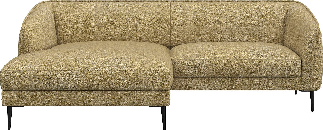 FLEXLUX Ecksofa "Belle Designsofa, bequem durch Kaltschaum im Sitz, OTTOs C günstig online kaufen