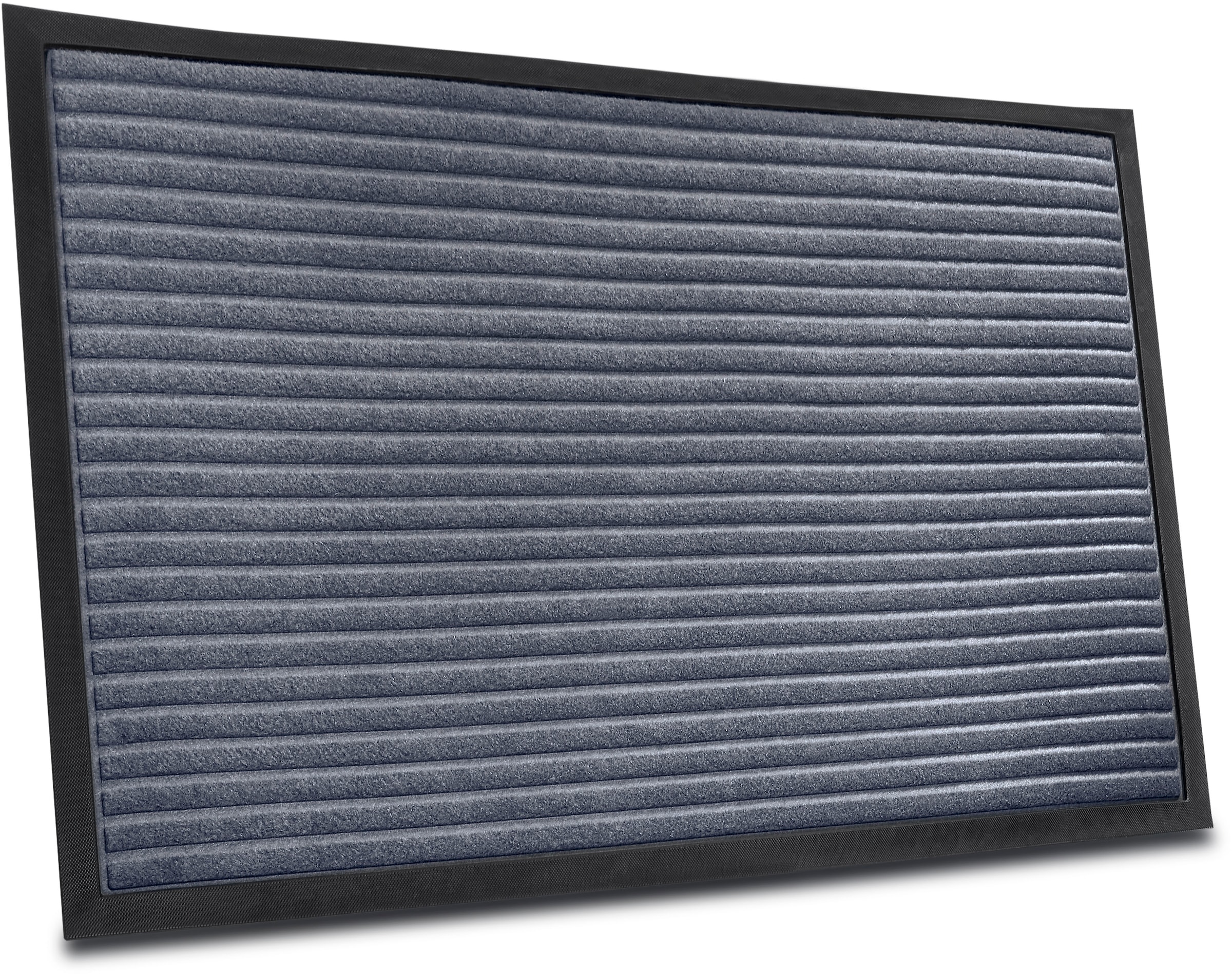 HANSE Home Fußmatte »High Low Striped Mat, Türmatte«, rechteckig, 5 mm Höhe, Schmutzfangmatte, rutschfest, waschbar, wetterfest, Innen, Außen, Flur