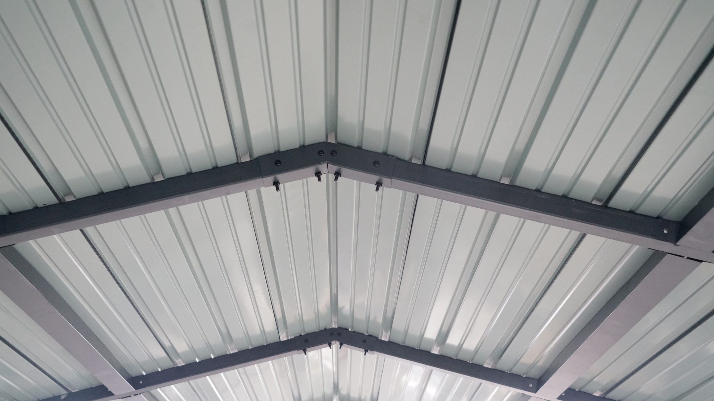 WESTMANN Einzelcarport »Kopenhagen S Grau« Stahl Grau wetterfeste Konstruktion durch pulverbeschichtete Oberfläche