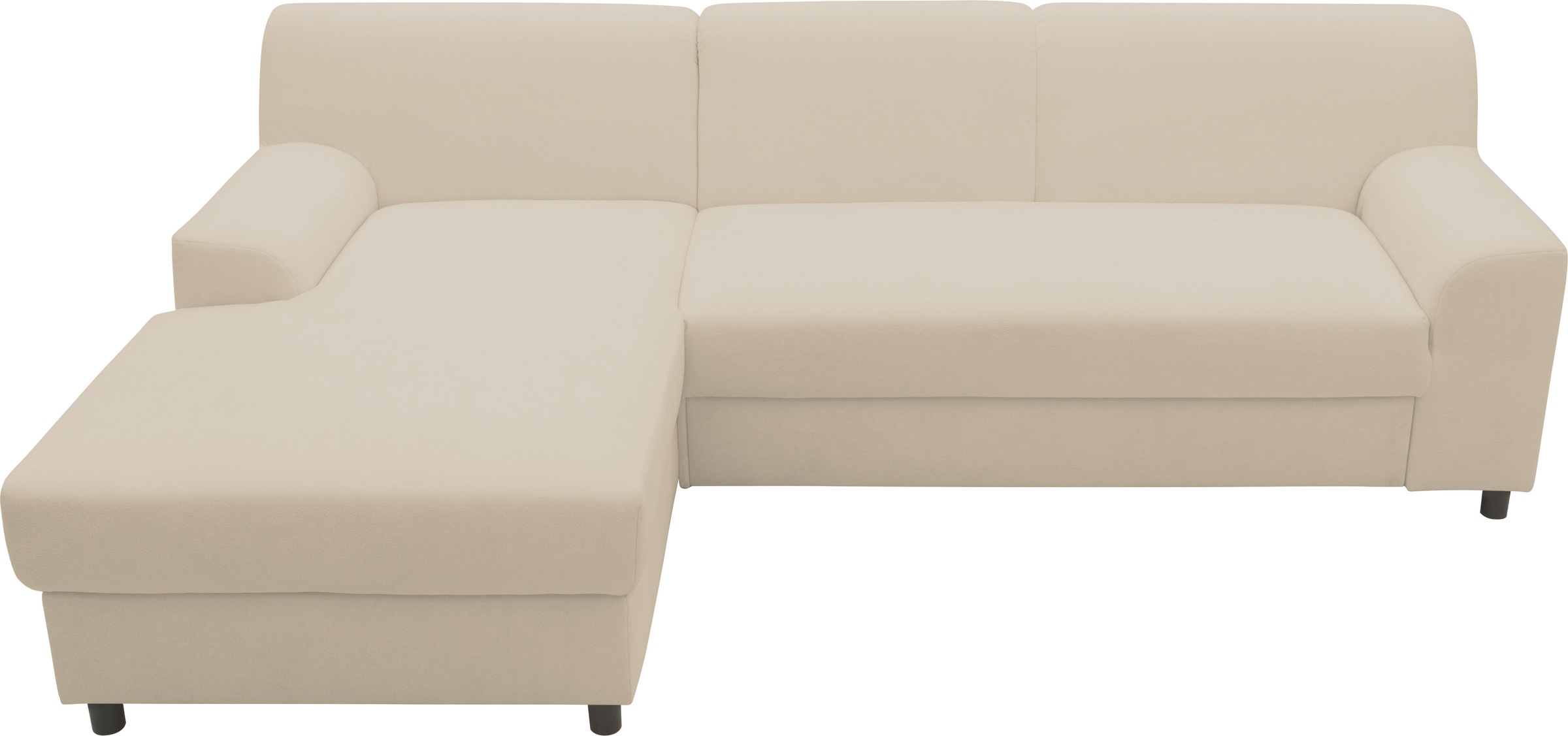 INOSIGN Ecksofa »Turah 2, L-Form, in Cord u. wasserabweisender Microfaser, Federkern«, B/T/H: 241/146/79 cm, incl. Zierkissen, wahlweise mit Bettfunktion
