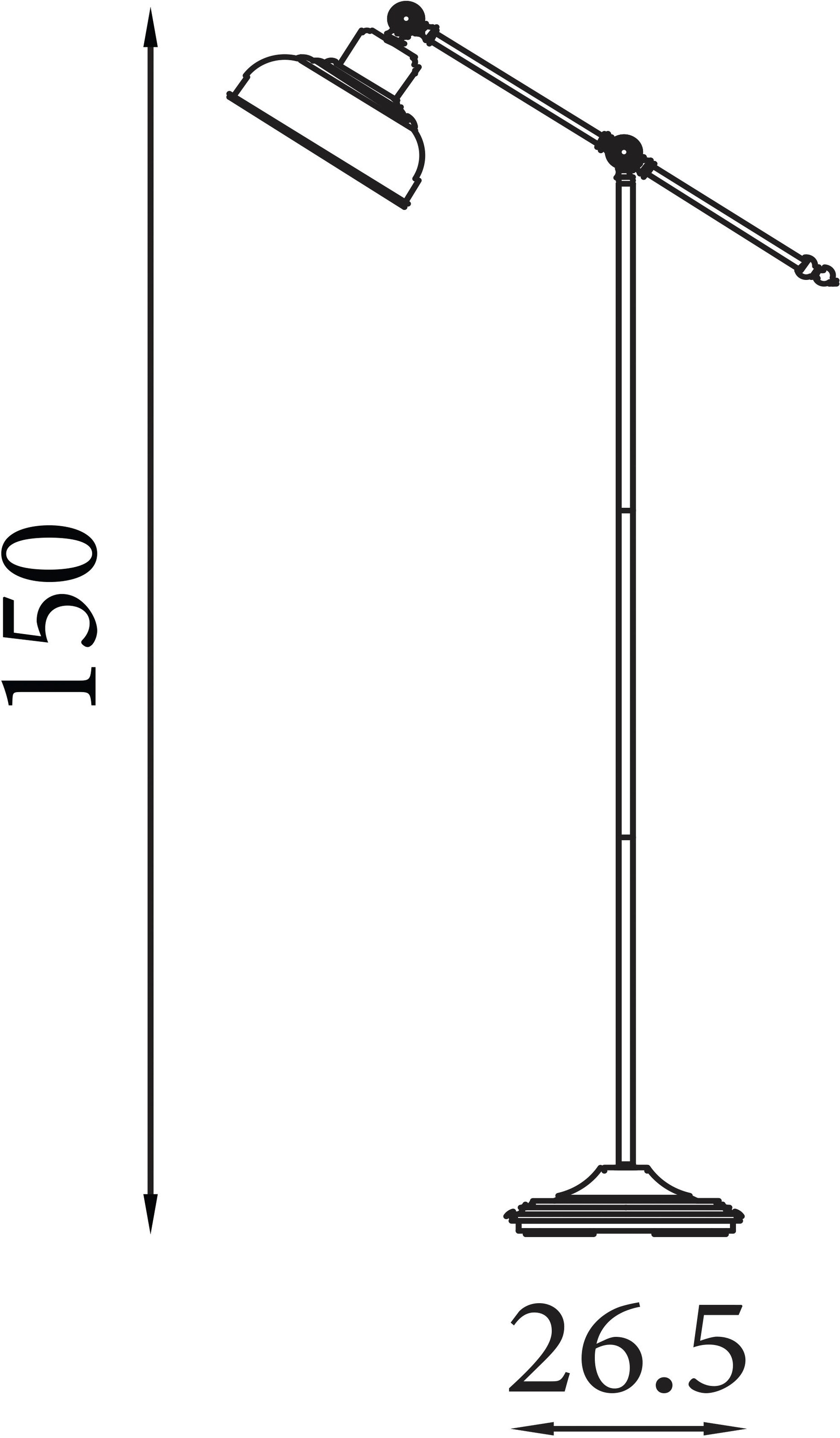 Searchlight Stehlampe »Macbeth-Stehlampe - Antikes Kupfermetall« E27 1 Stk.