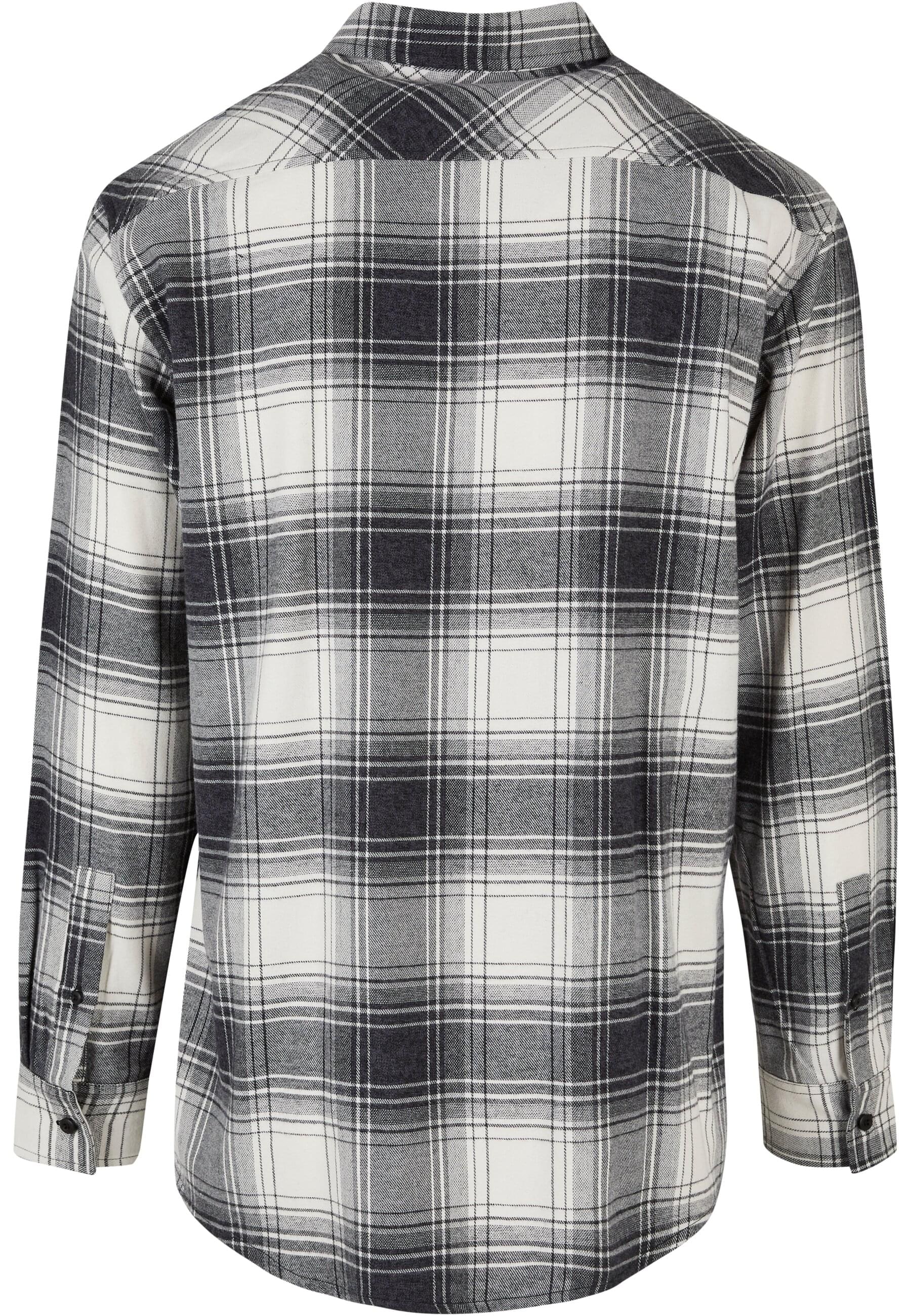 URBAN CLASSICS Langarmhemd »Urban Classics Herren Mock Check Shirt«, (1 tlg.)