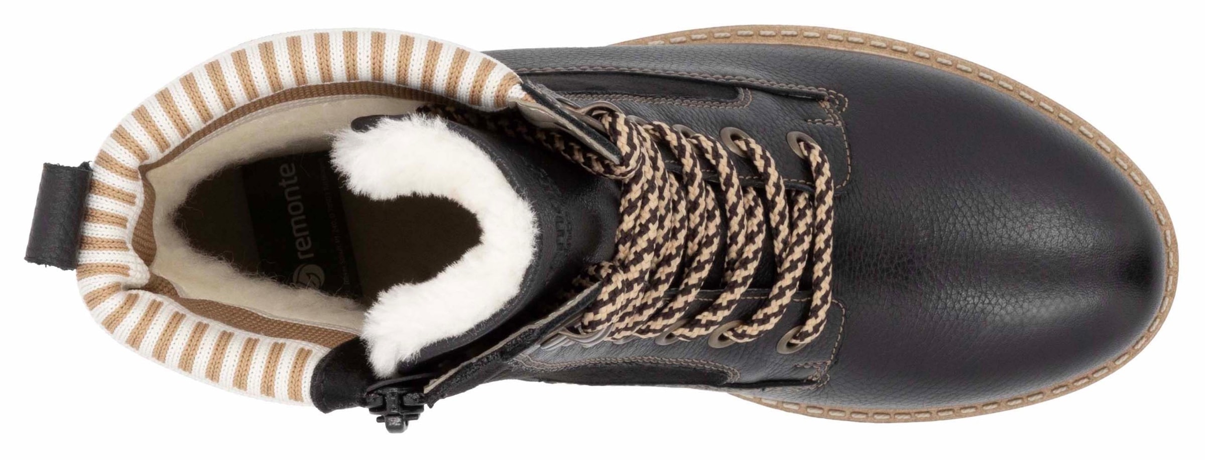 Remonte Winterboots »Elisabeth Hurley-Collection«, Schnürboots, Schnürstiefelette mit wasserabweisender TEX-Membran