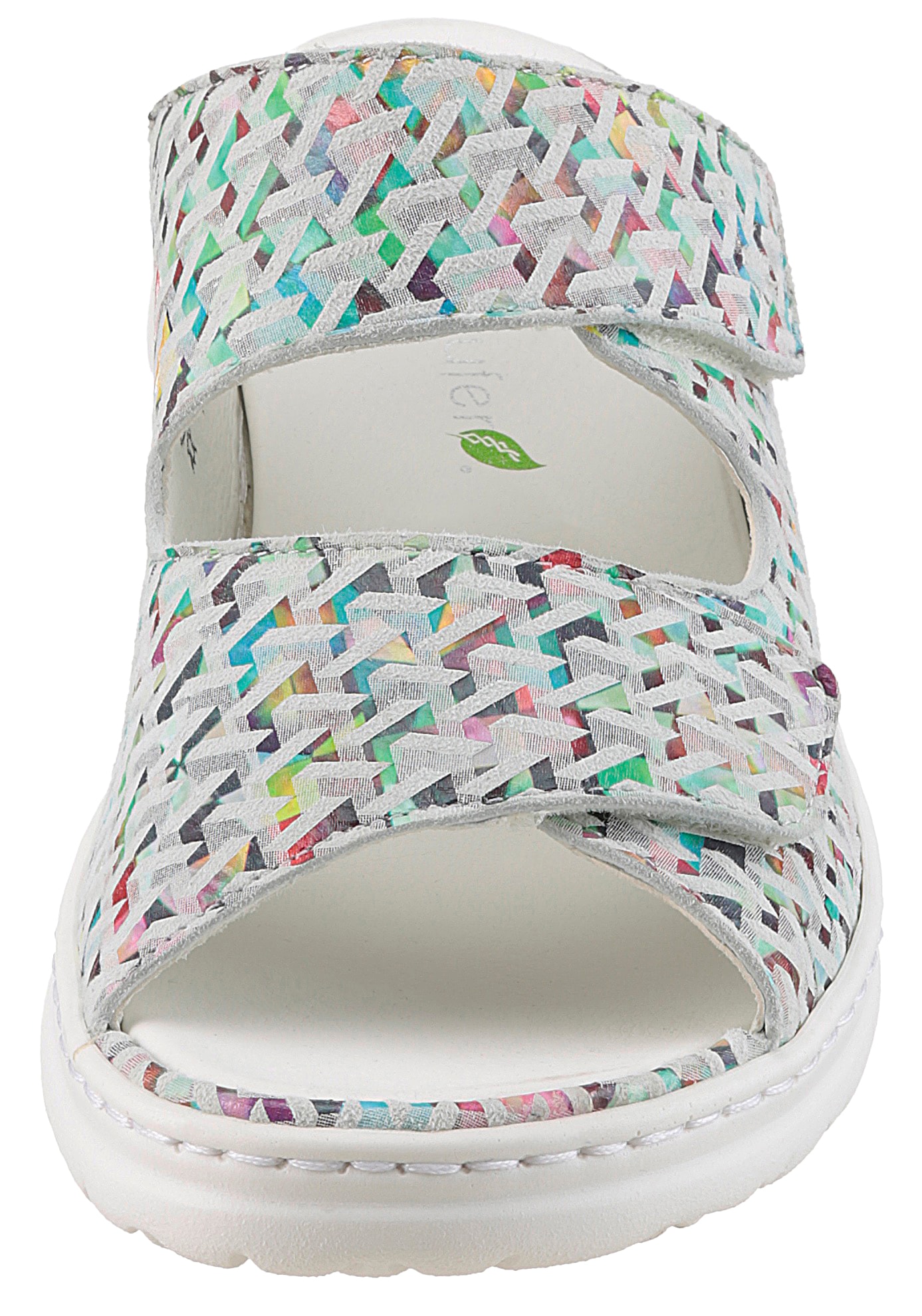 Waldläufer Pantolette »H-JOLINE«, Sommerschuh, Bequemschuh, Hausschuh mit Klettverschlüsse, H-Weite