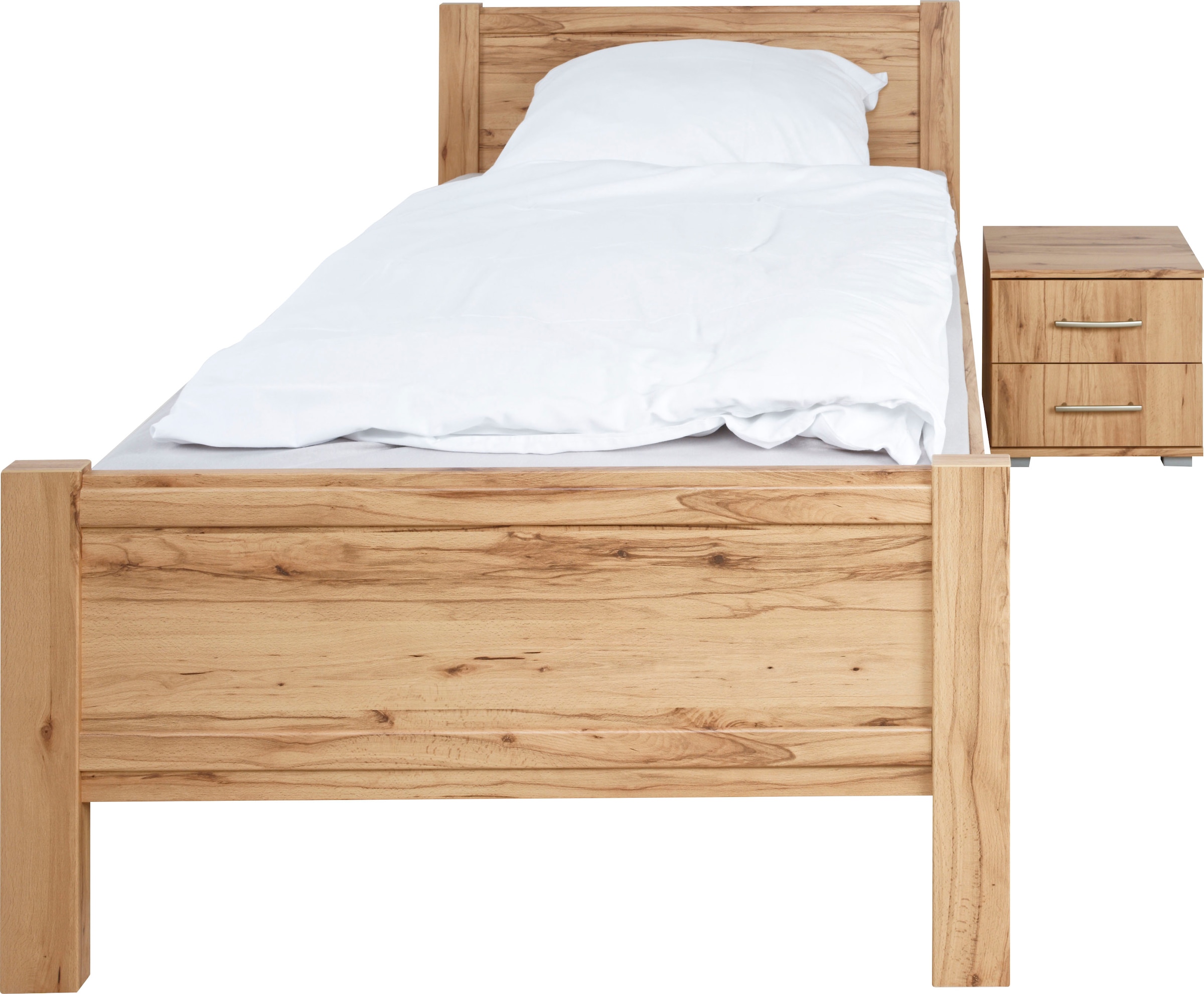 priess Nachtkonsole »Husum Nachtkonsole in premium Qualität Schlafzimmer Schrank«, mit 2 Schubkästen Nachtschrank Beistellschrank Nachtschränkchen