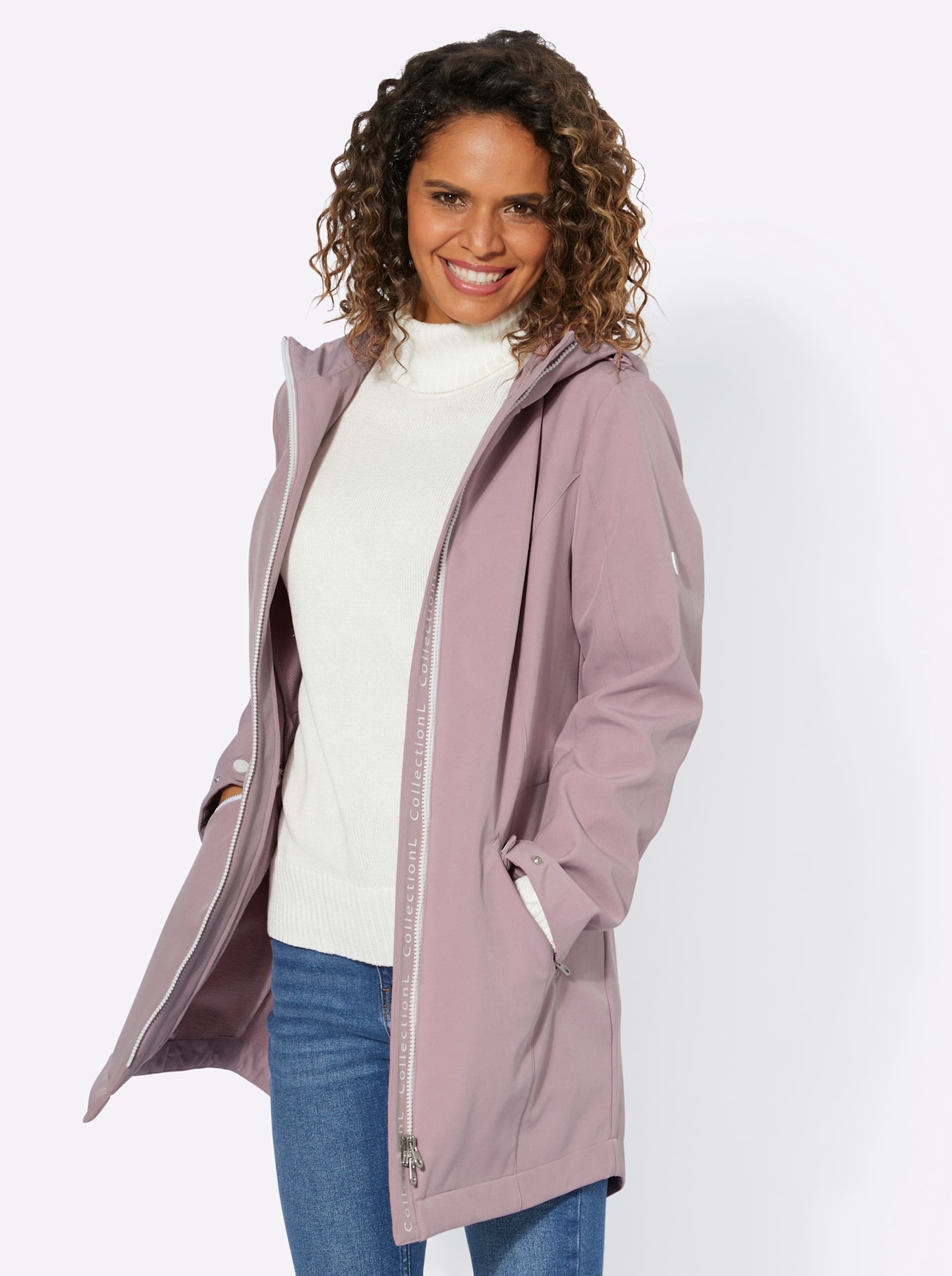 Casual Looks Softshelljacke, mit Kapuze