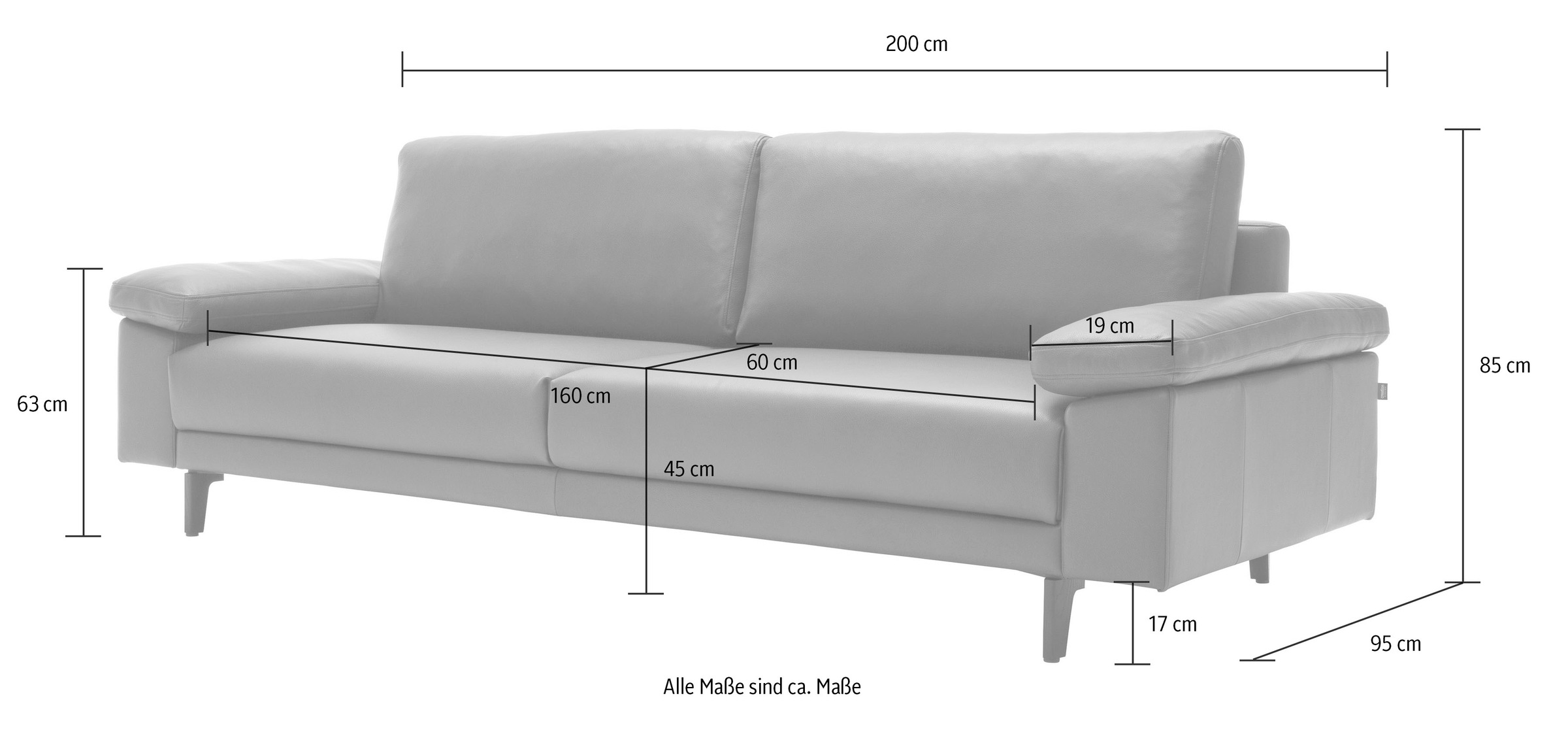 Creation BY ROLF BENZ 2,5-Sitzer »hs.450«