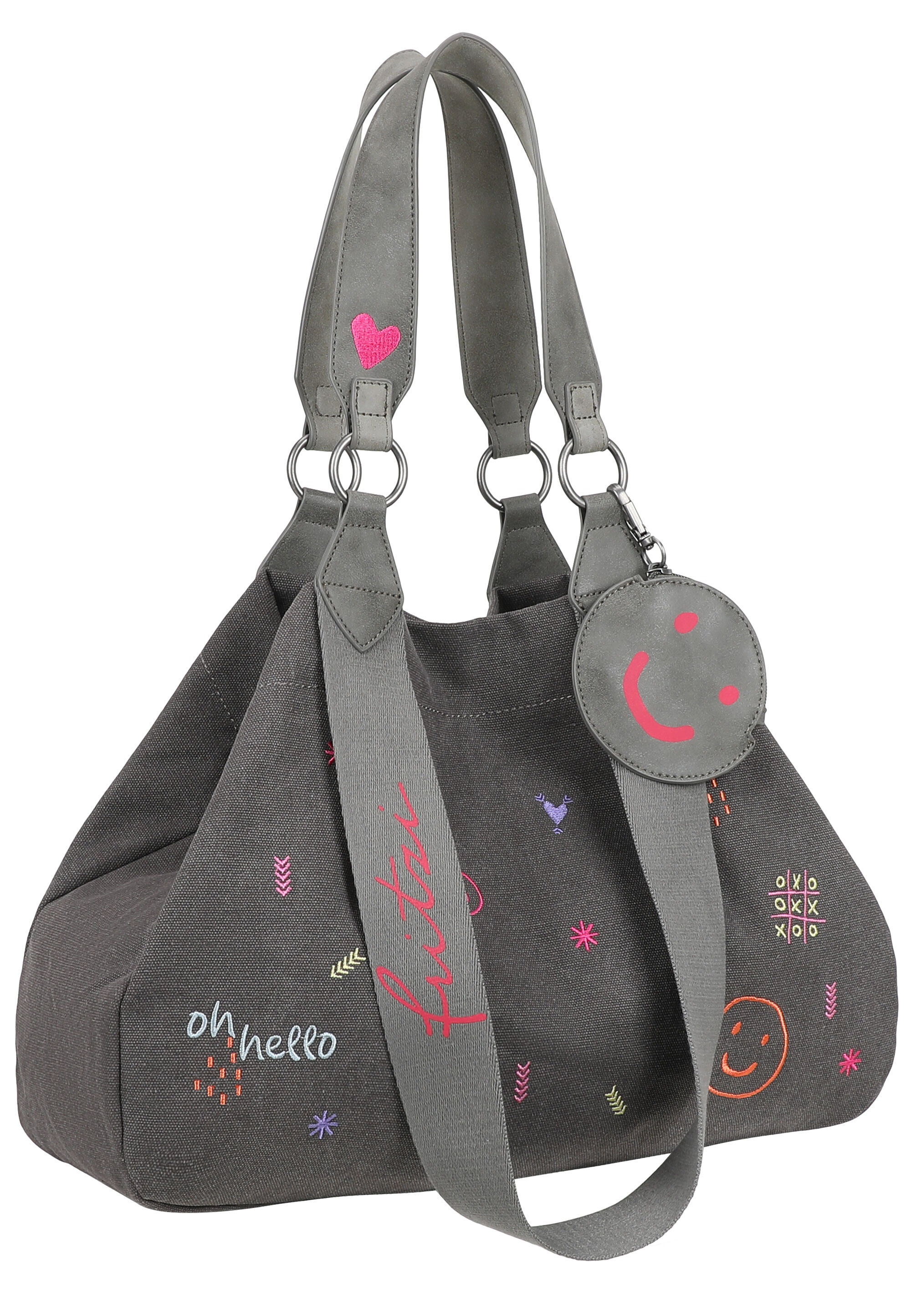 Fritzi aus Preußen Shopper »Izzy Medium Limited Embro Fun« mit Stickdetails