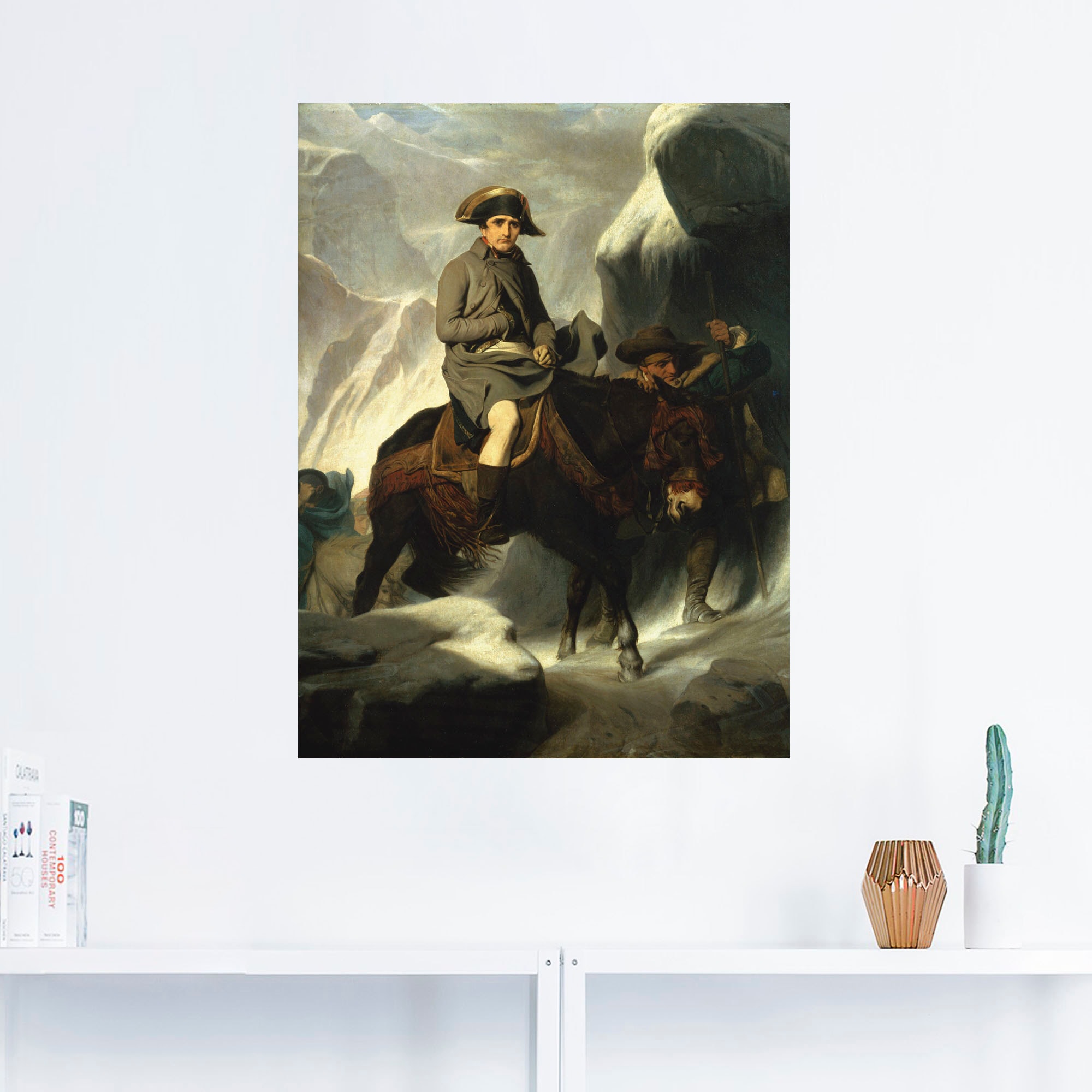 Artland Wandbild »Napoleon beim Überqueren der Alpen. 1848«, Menschen, (1 St.), als Leinwandbild, Wandaufkleber oder Poster in versch. Größen