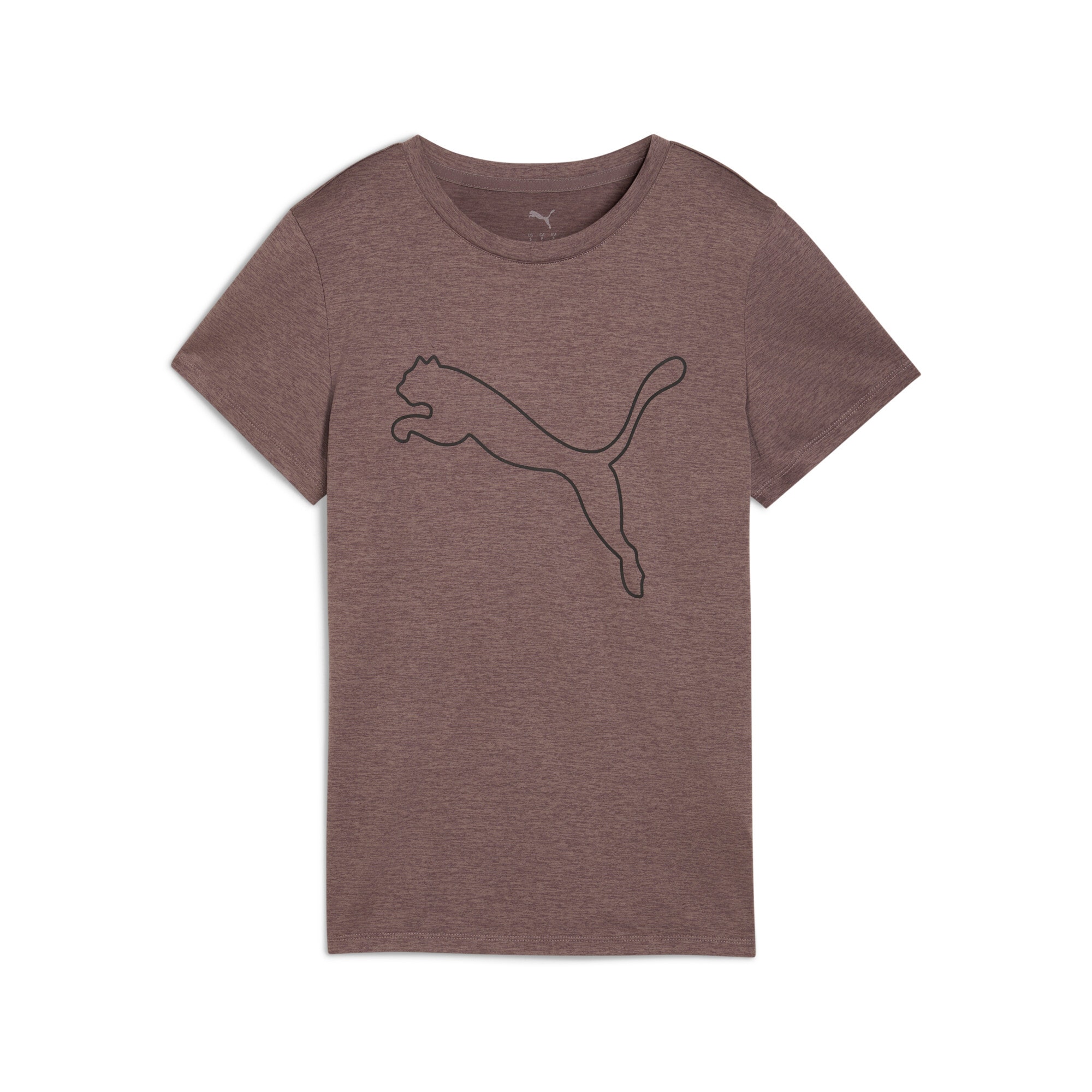 PUMA Trainingsshirt »W TAD ESSENTIAL HEATHER LOGO TEE« Kurzarm, sportliches T-Shirt, für sportliche Aktivitäten