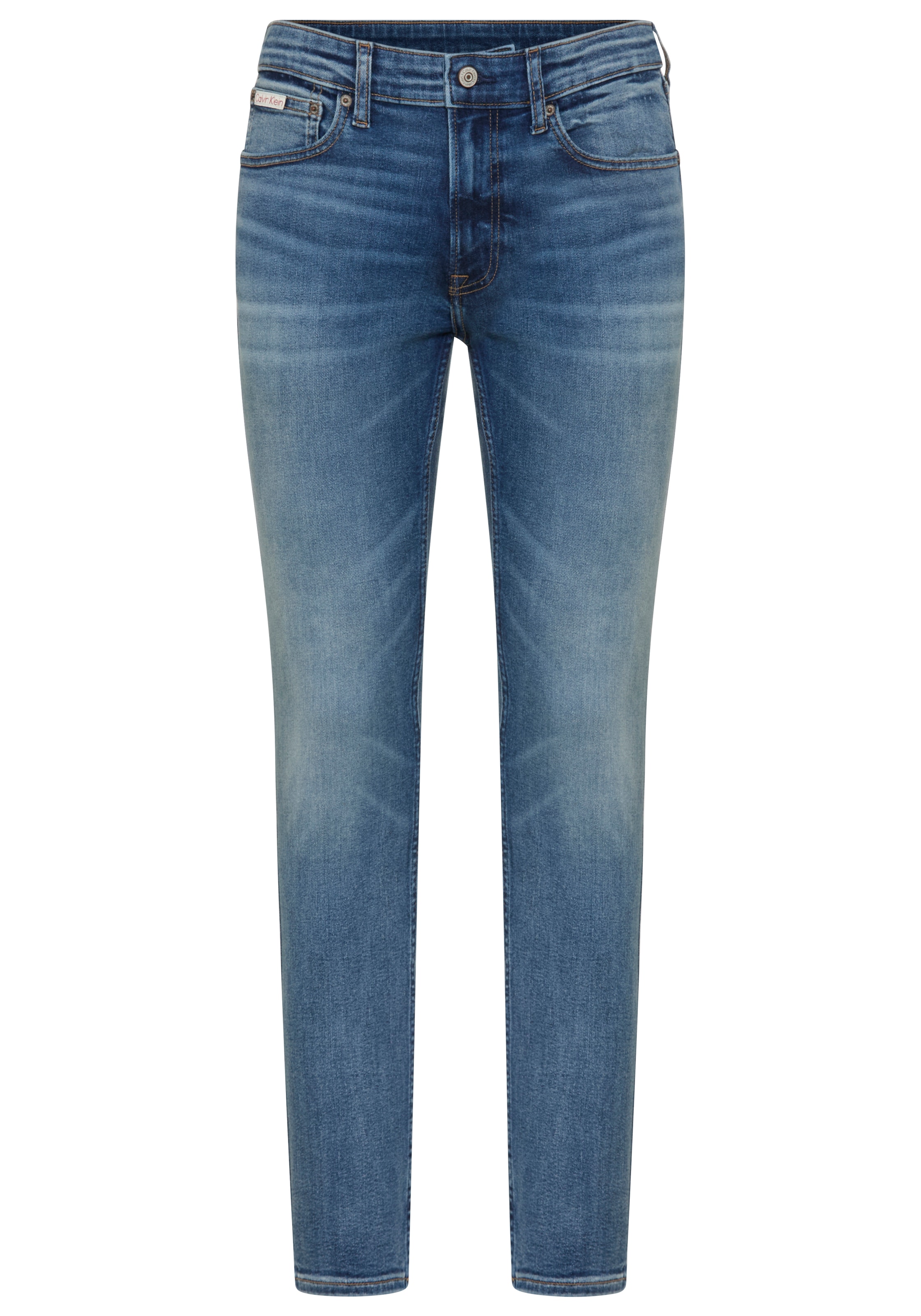 Calvin Klein Jeans Skinny-fit-Jeans "SKINNY" mit Leder-Badge günstig online kaufen