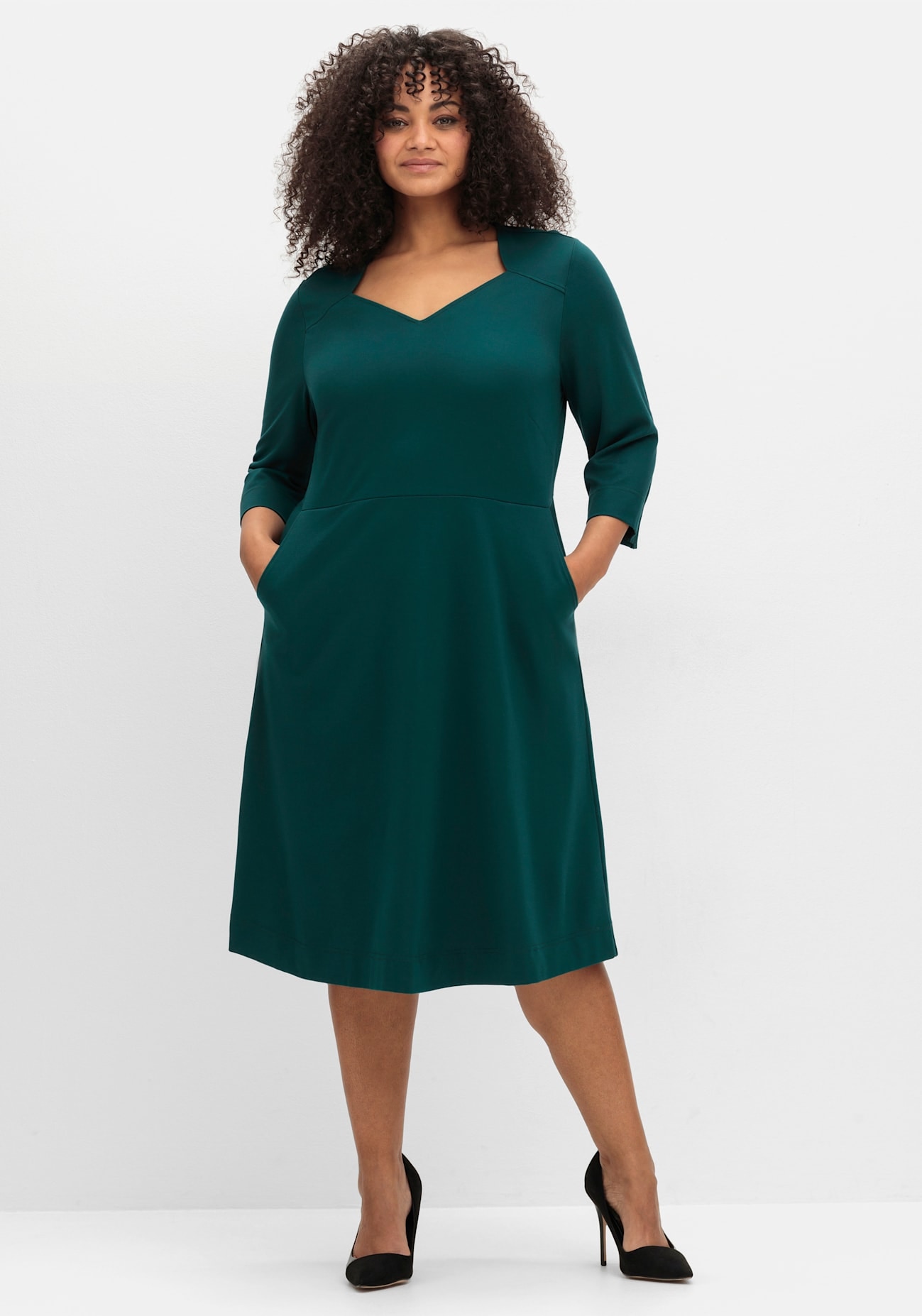 Sheego A-Linien-Kleid "Kleid" günstig online kaufen