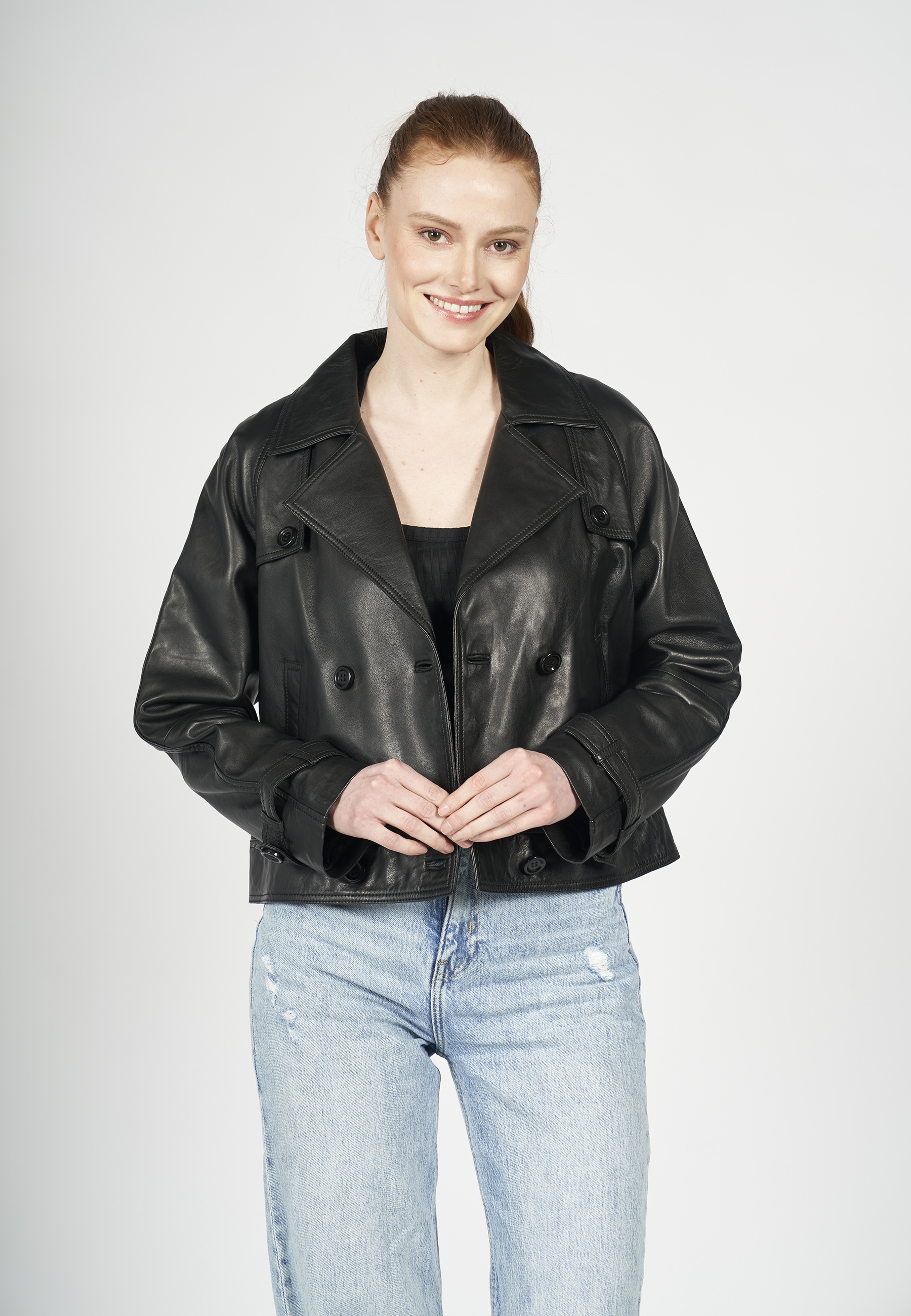 Freaky Nation Lederjacke "Out of the line-FN"