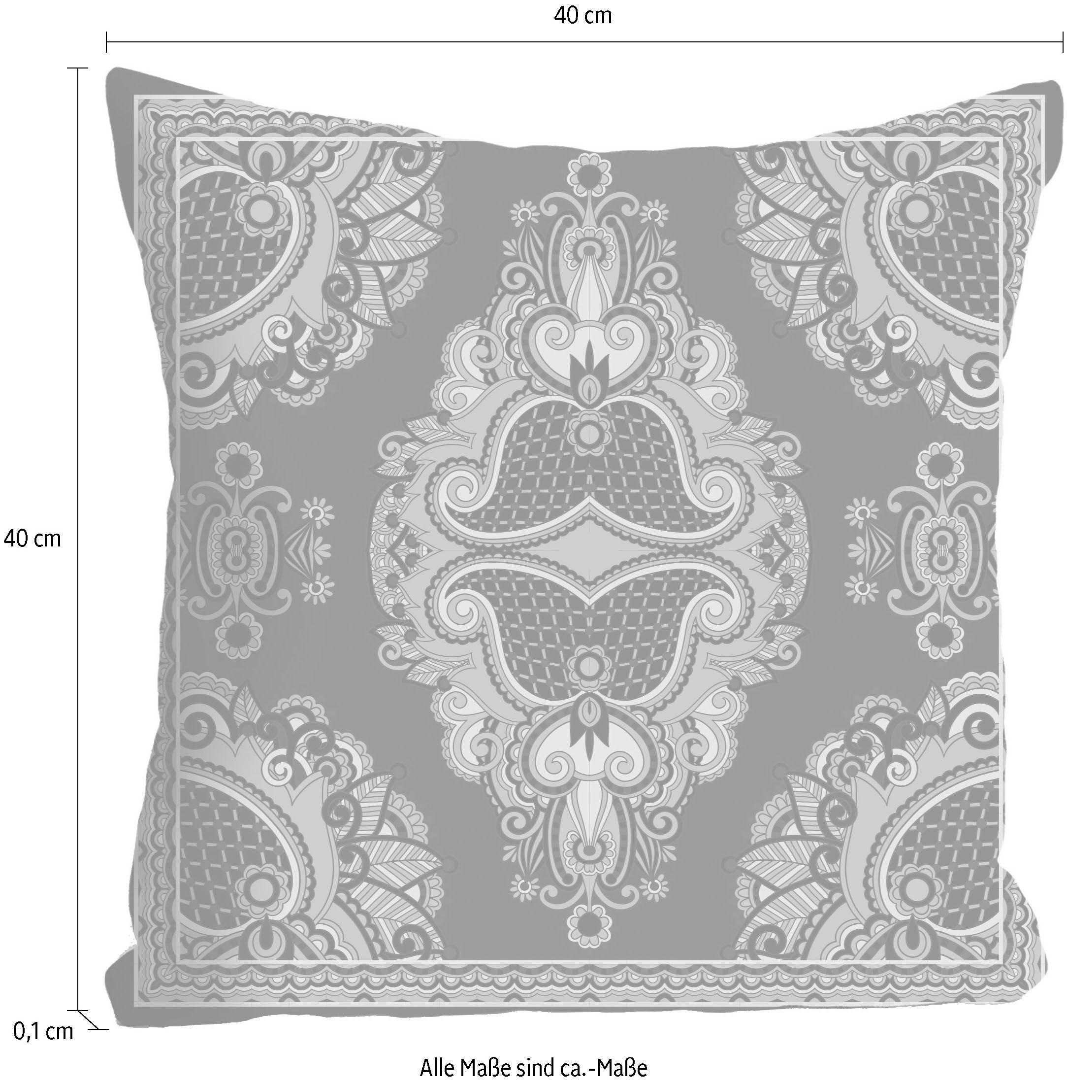 queence Dekokissen »»Ornament«,« Kissenhülle ohne Füllung, 1 Stück