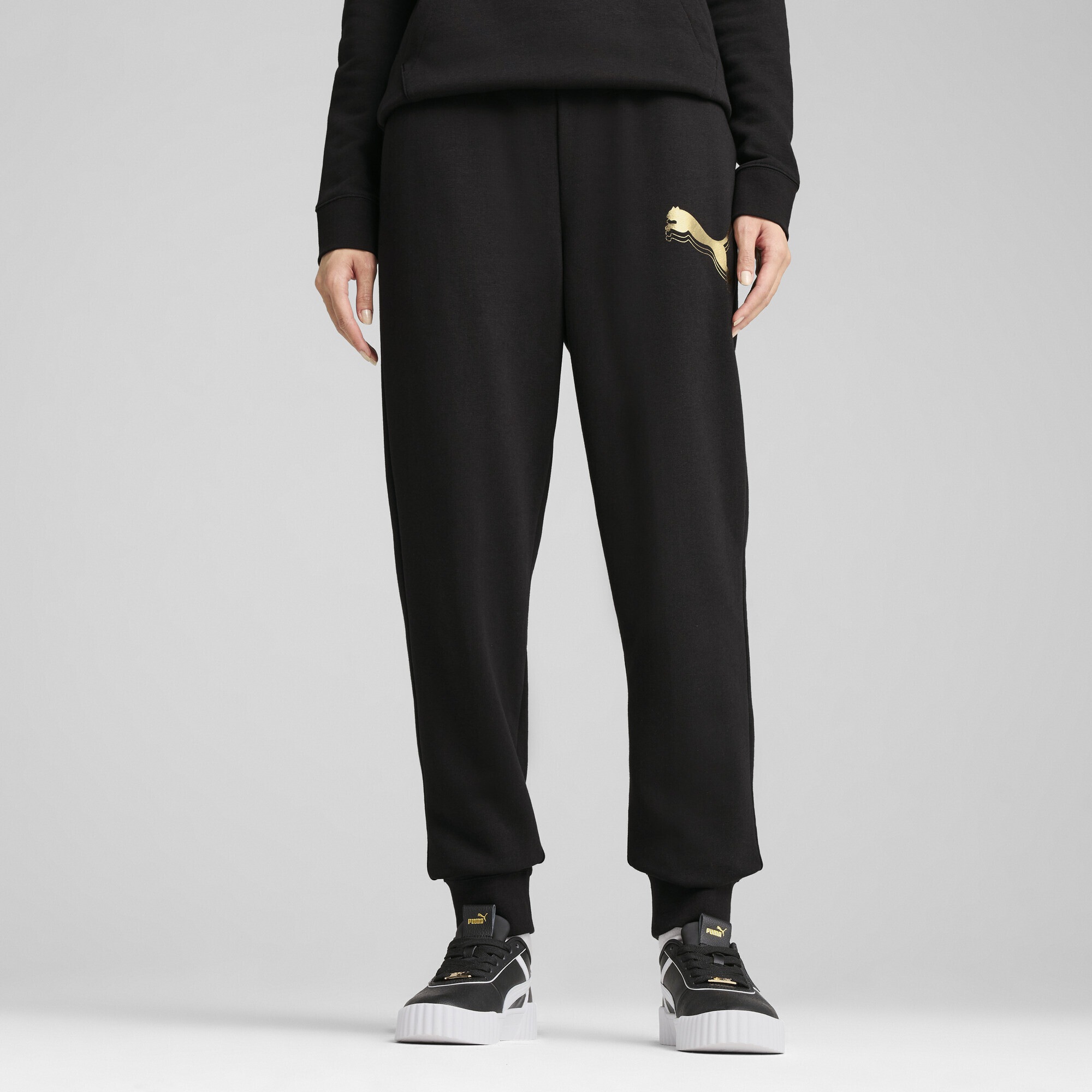 PUMA Sporthose »ESS METALLIC Jogginghose Damen«