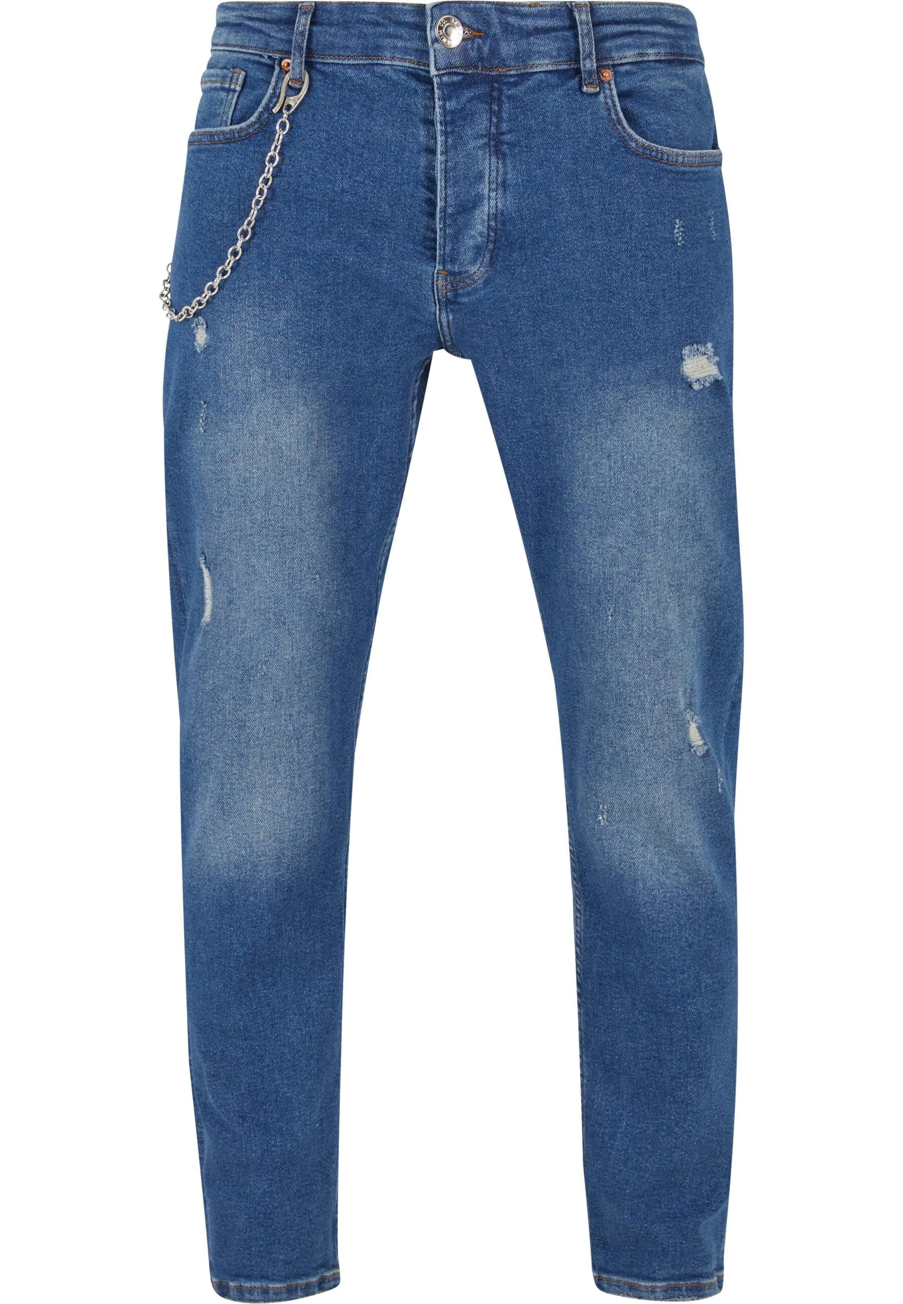 2Y Studios Bequeme Jeans "2Y Studios Herren 2Y Destroyed Tapered Denim", (1 tlg.)