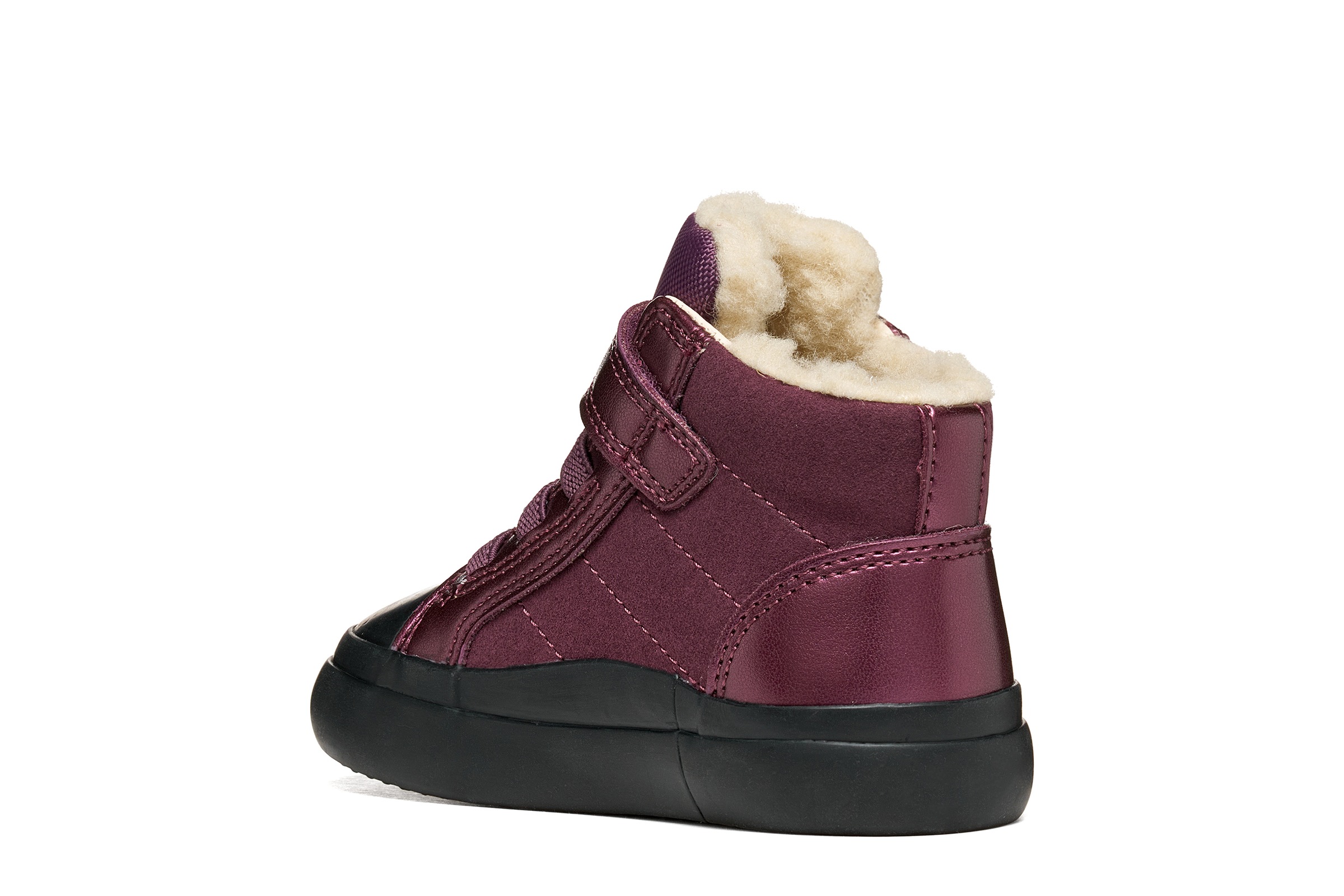 Geox Lauflernschuh »B GISLI GIRL«  Winterstiefelette, Winterboots mit Klettriemchen und Gummizug