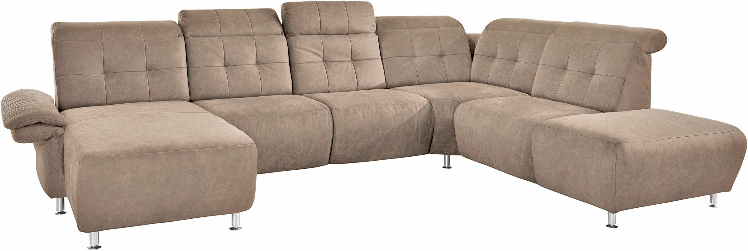 Home affaire Wohnlandschaft "Manhattan U-Form" 2 Sitze mit elektrischer Rel günstig online kaufen