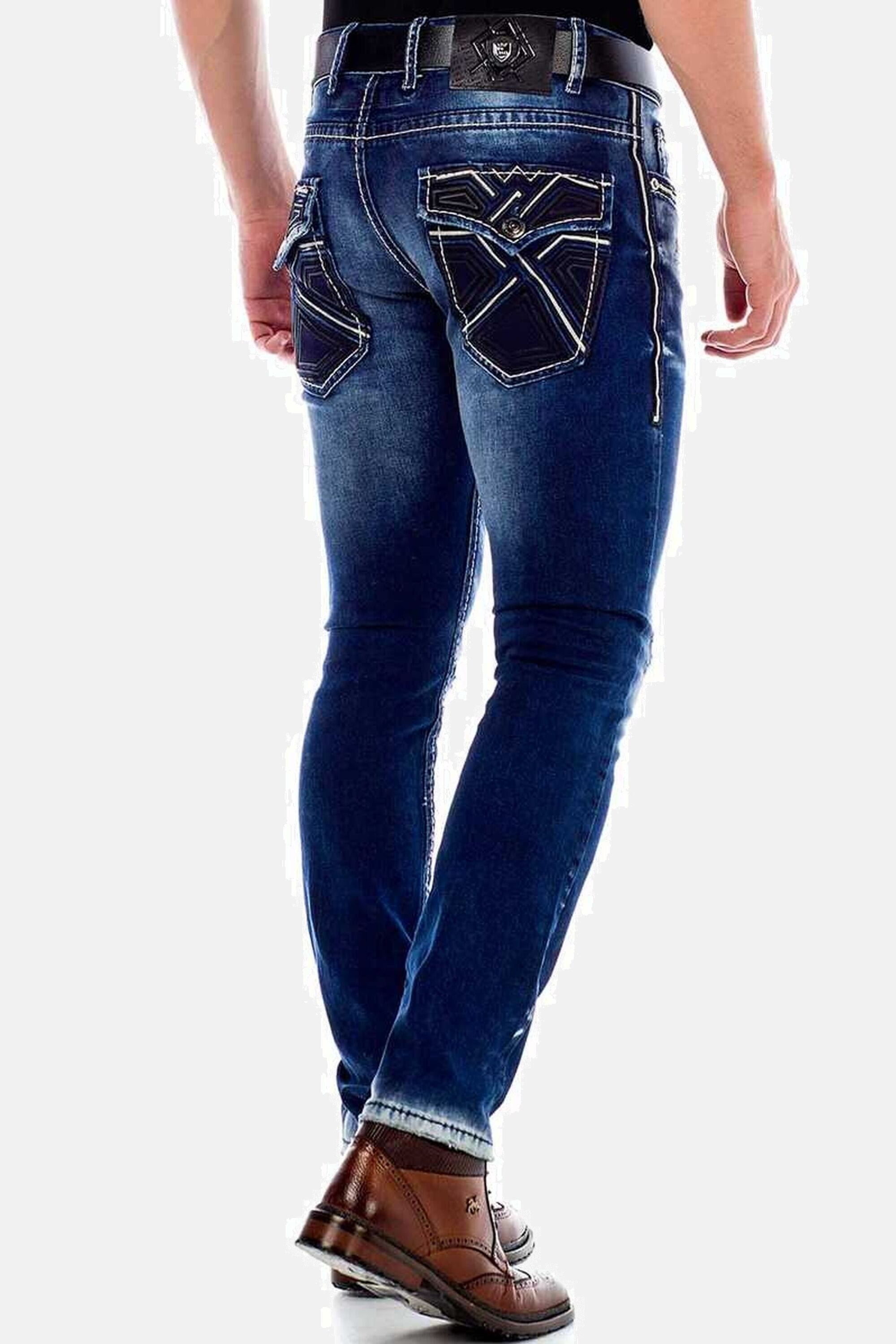 Cipo & Baxx Straight-Jeans »Jeans«, im Worn Washed Look, CD-485