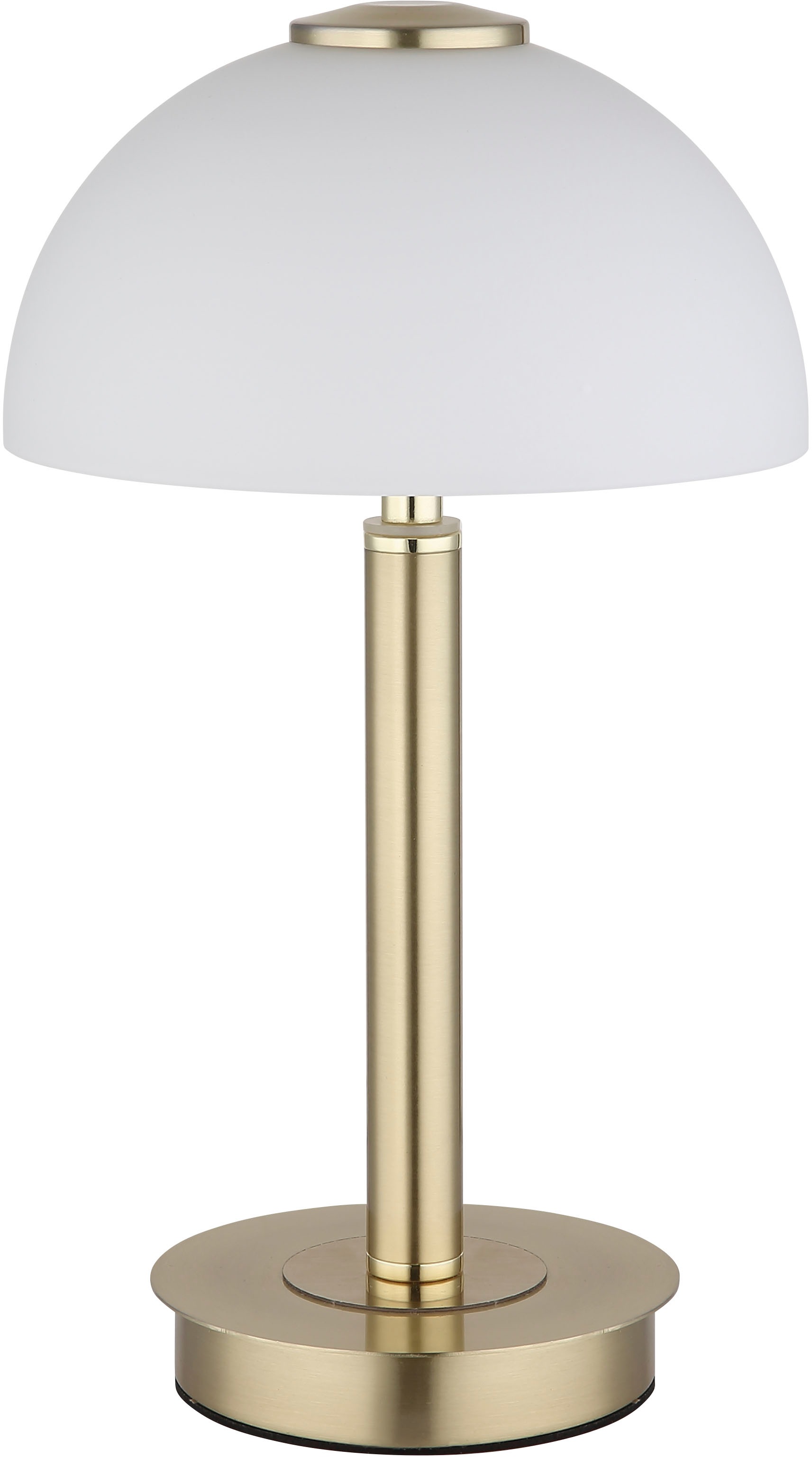 GLOBO LIGHTING Tischleuchte »ULDIN« LED-Modul 1 Stk. Warmweiß Tischleuchte Messing, Glas opal, Touchdimmer, LED 7W