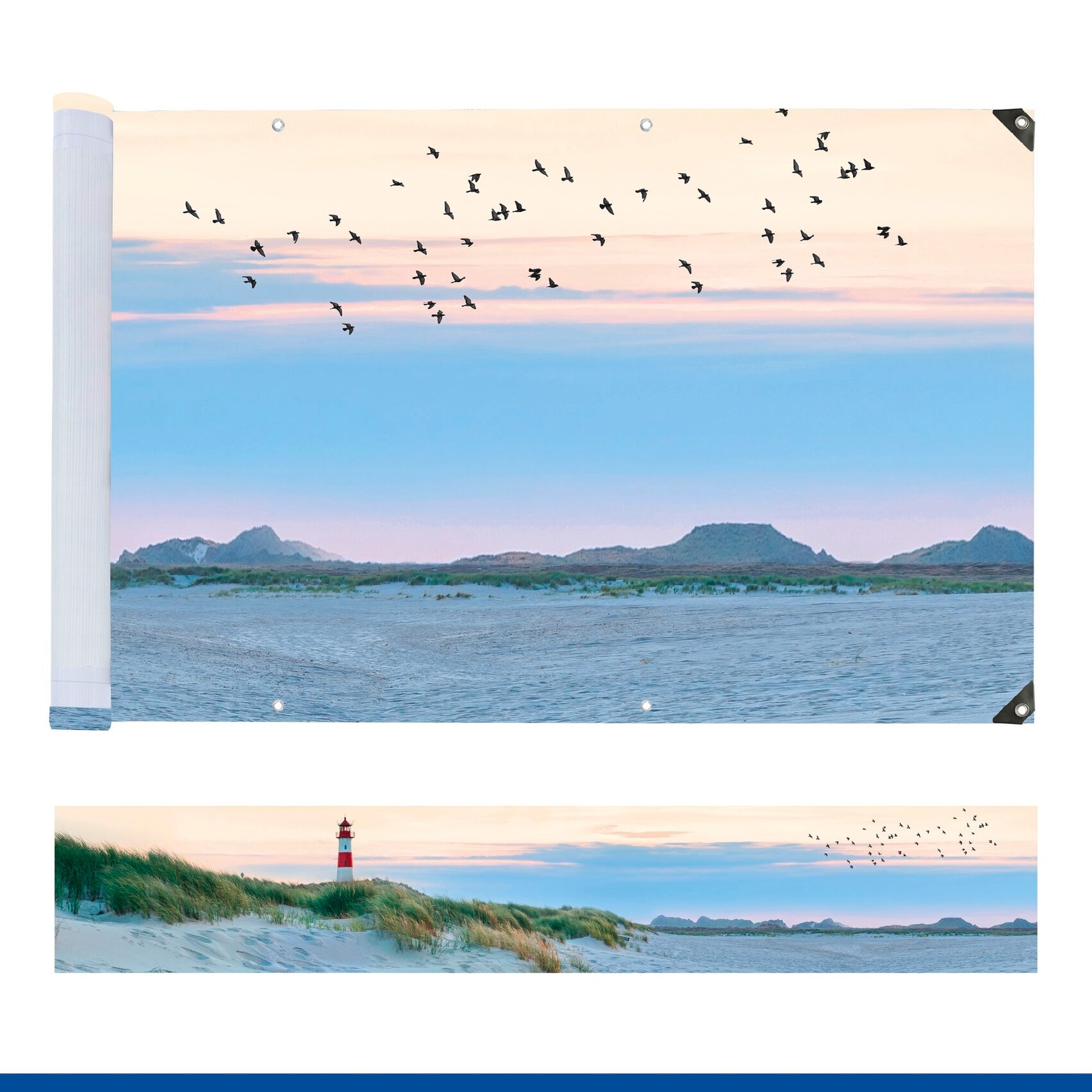 Maximex Balkonsichtschutz »verschiedene Motive« 5 m, UV- und witterungsbeständig, schnelltrocknend und reißfest