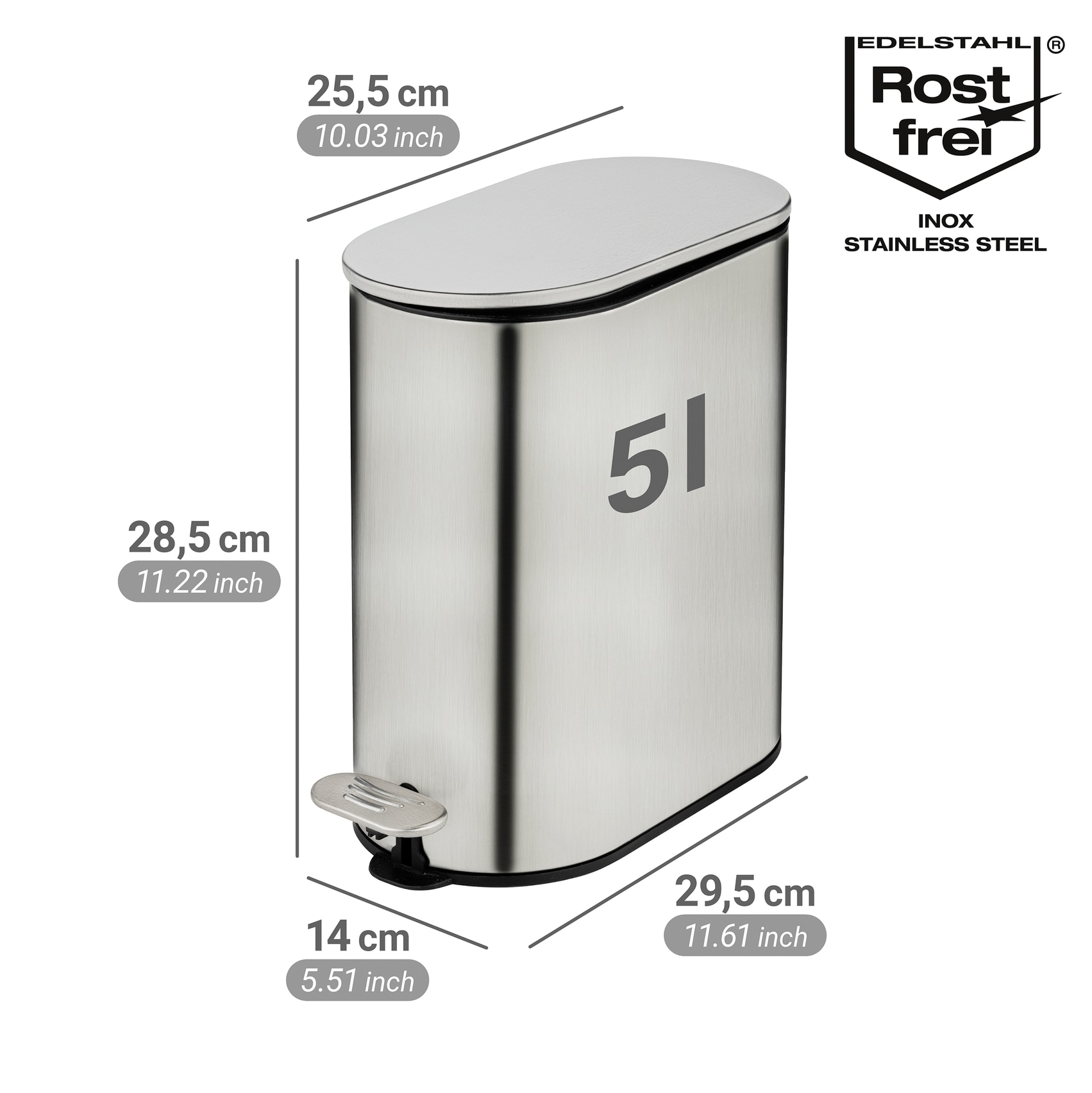 WENKO Kosmetikeimer »Collungo« 1 Behälter