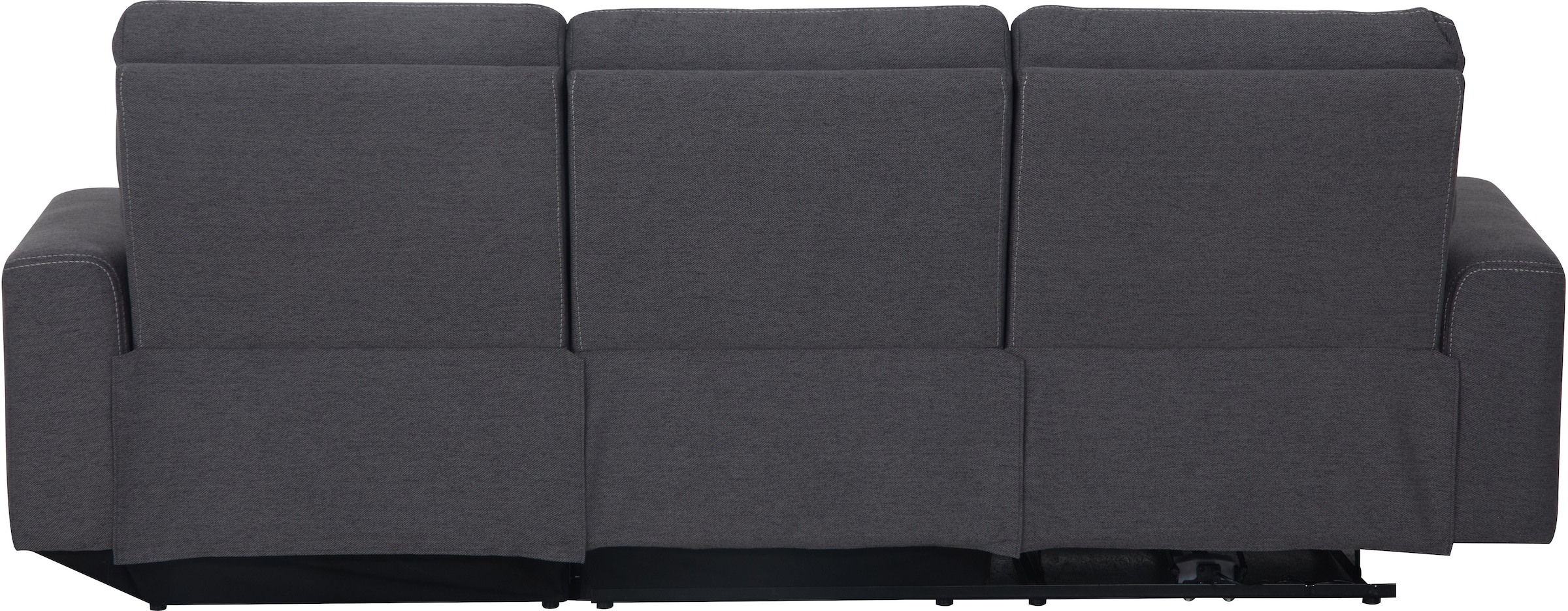 Home affaire Ecksofa »VENOIR, L-Form, 250 cm, manuelle u. elektrische Funktion (m. USB A/C)«, Stauraum unter der Recamiere, 2. Staufach, Federkern