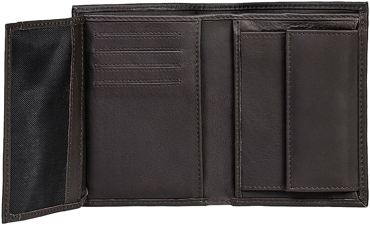 Levi's® Geldbörse »VINTAGE TWO HORSE VERTICAL COIN WALLET« mit schöner Prägung Herrenbörse Portemonnaie Leder