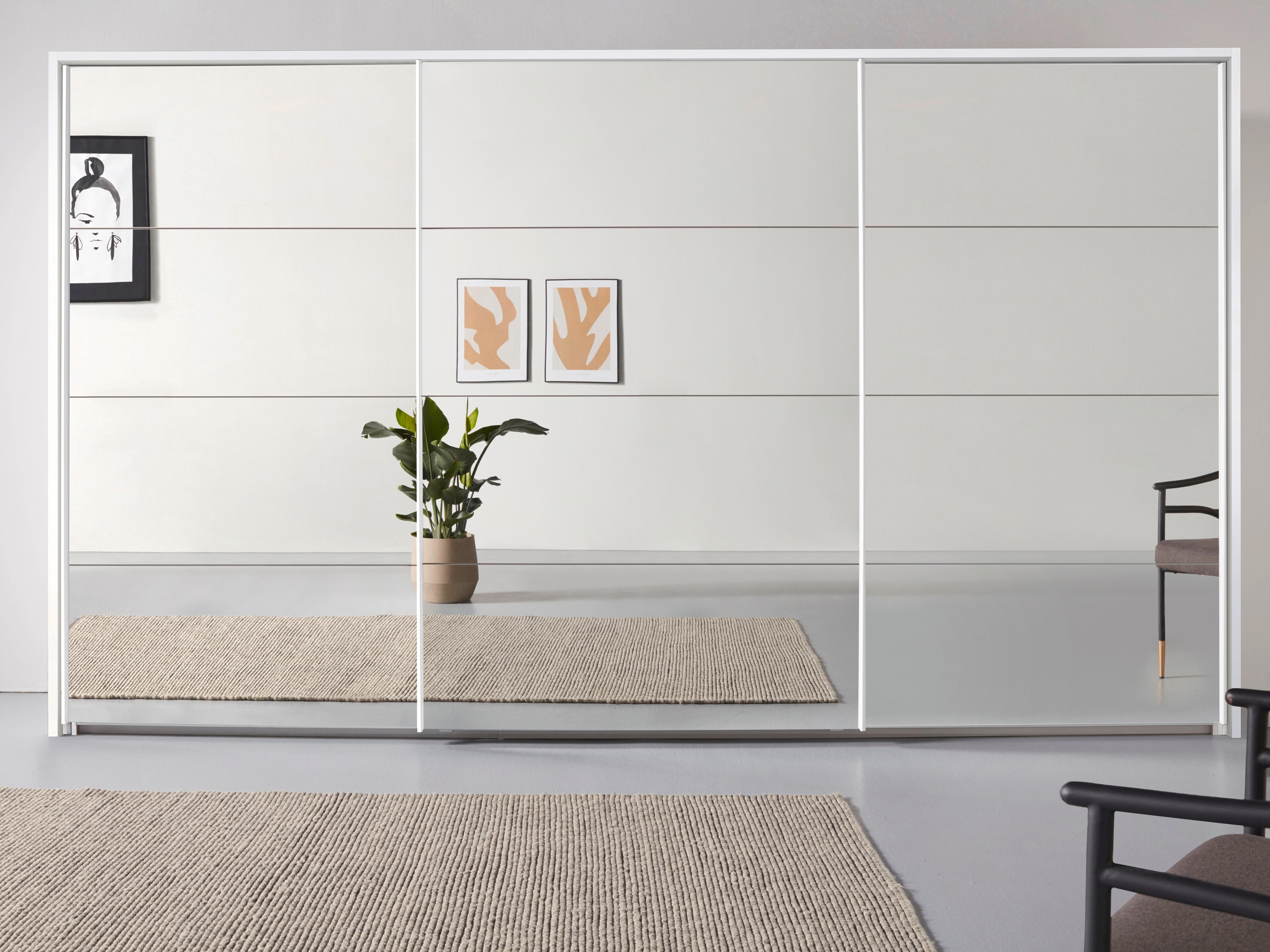 OTTO home "Mehrzweckschrank Aktenschrank Möbel Mietswohnung Schlafzimmer OTELI" Breiten 211/278/323/368 cm Höhen 214/233 cm, inkl. Passepartout optional mit Beleuchtung MADE IN GERMANY