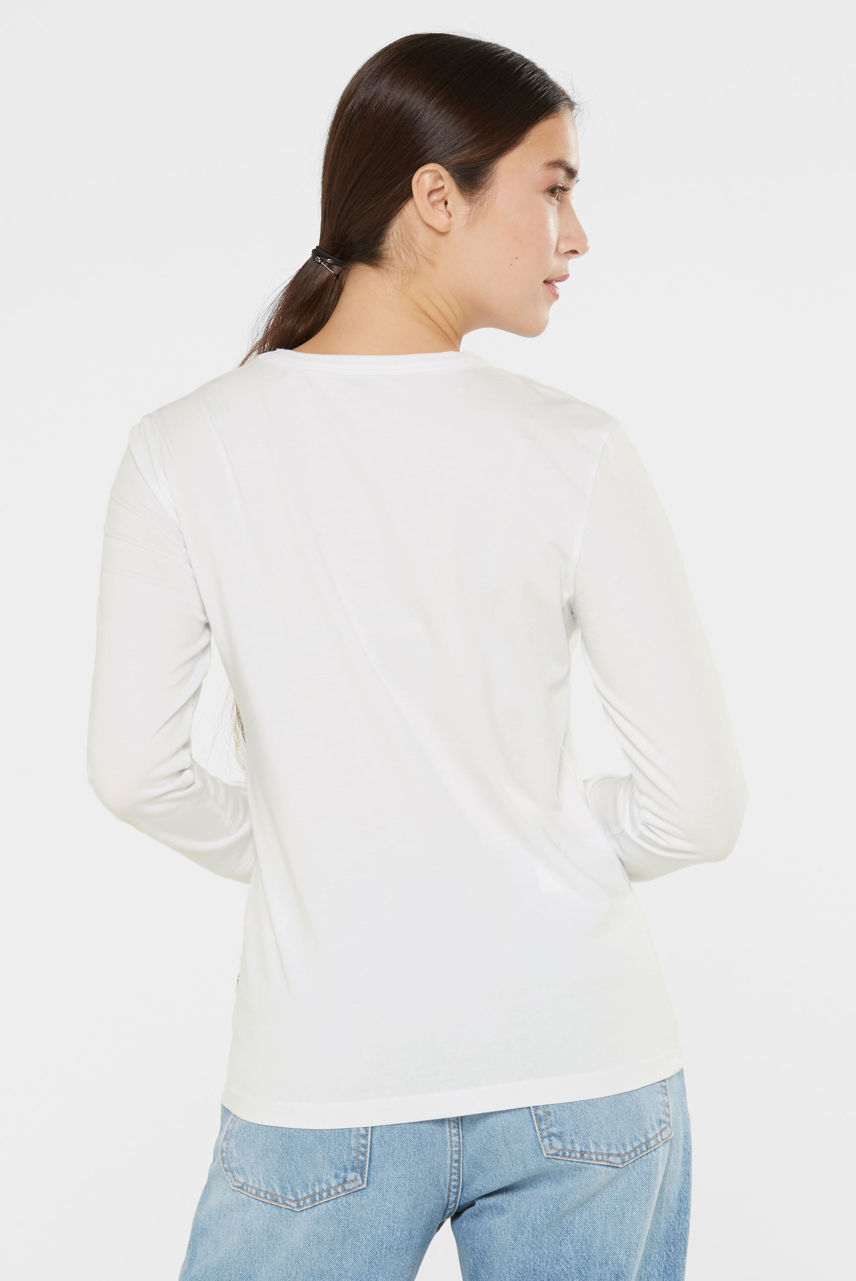 SENSES.THE LABEL Rundhalsshirt, mit Baumwolle