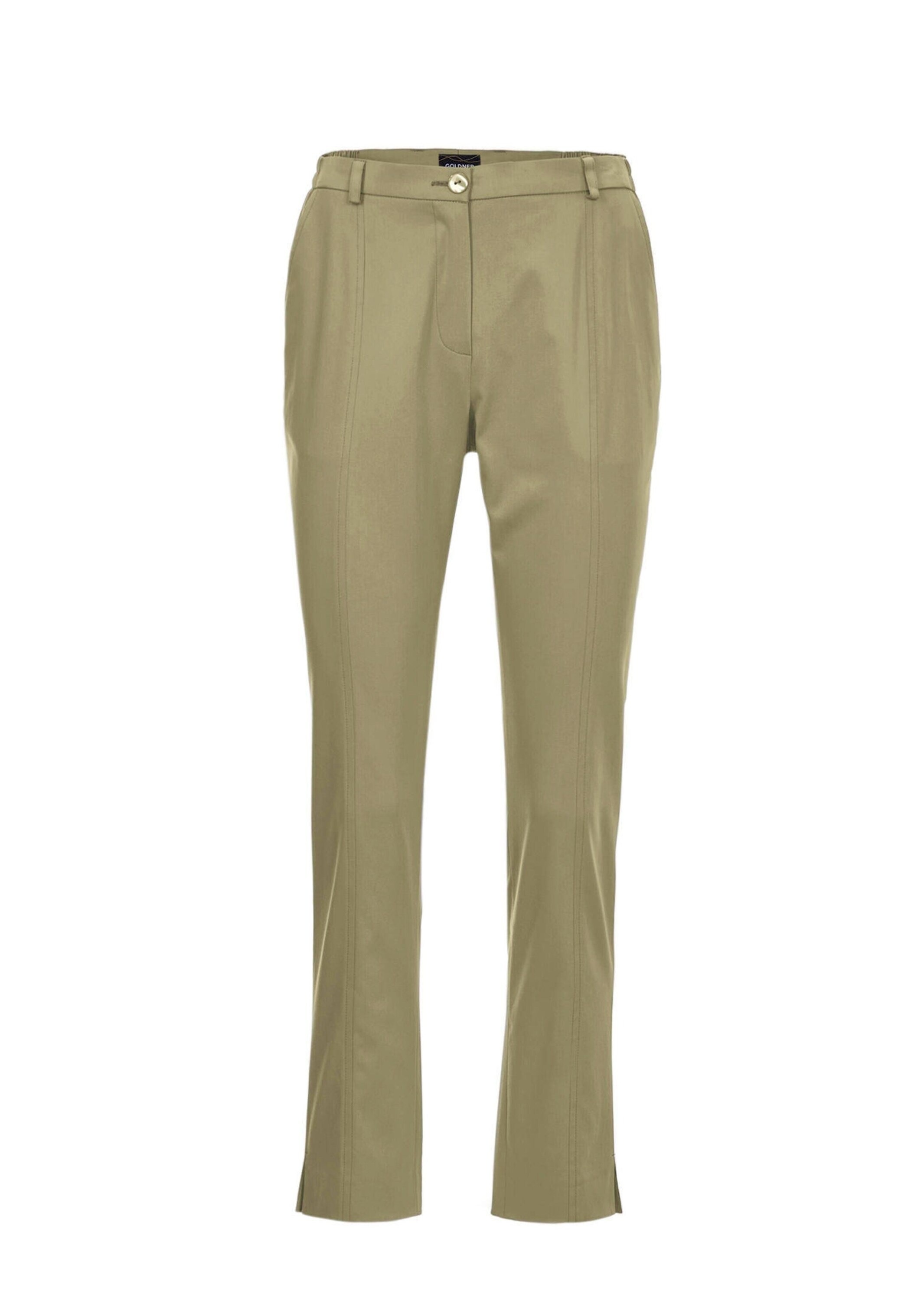 GOLDNER Stoffhose "Sportive Hose Anna aus trageangenehmen Satin" Perfekt sitzende und anschmiegsame Passform