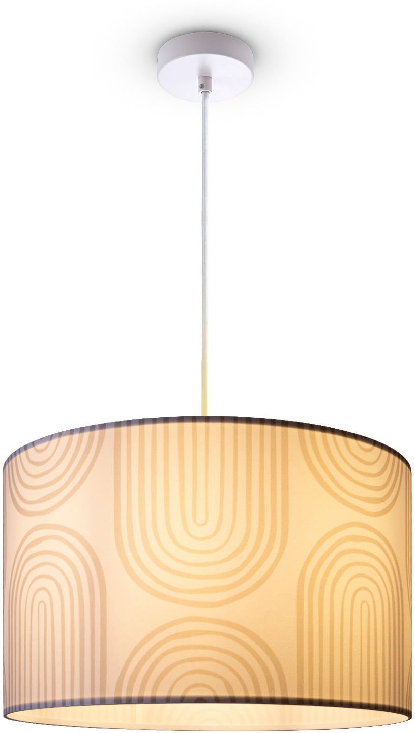 Esszimmer Home Stoffschirm Wohnzimmerlampe »Hugo Pillar«, Pendelleuchte Modern BAUR Pendelleuchte | Abstrakt Paco