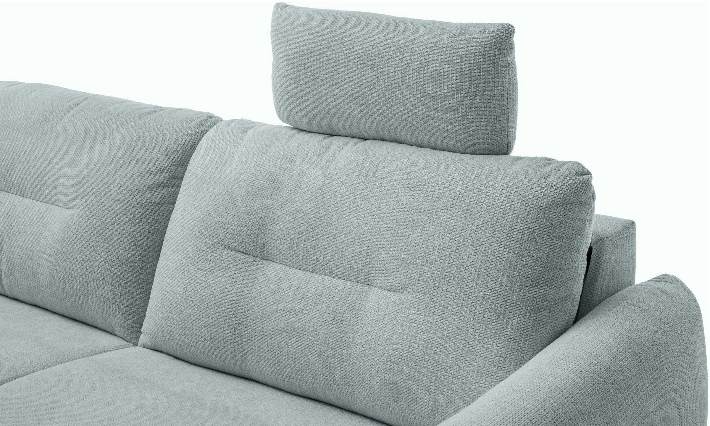 Kopfstütze HOME AFFAIRE, B:55cm H:25cm T:13cmsage, Sperrholz, Polsterauflagen, "Clevina, variabel einsteckbar, Breite 55 cm", im passenden Bezug zum