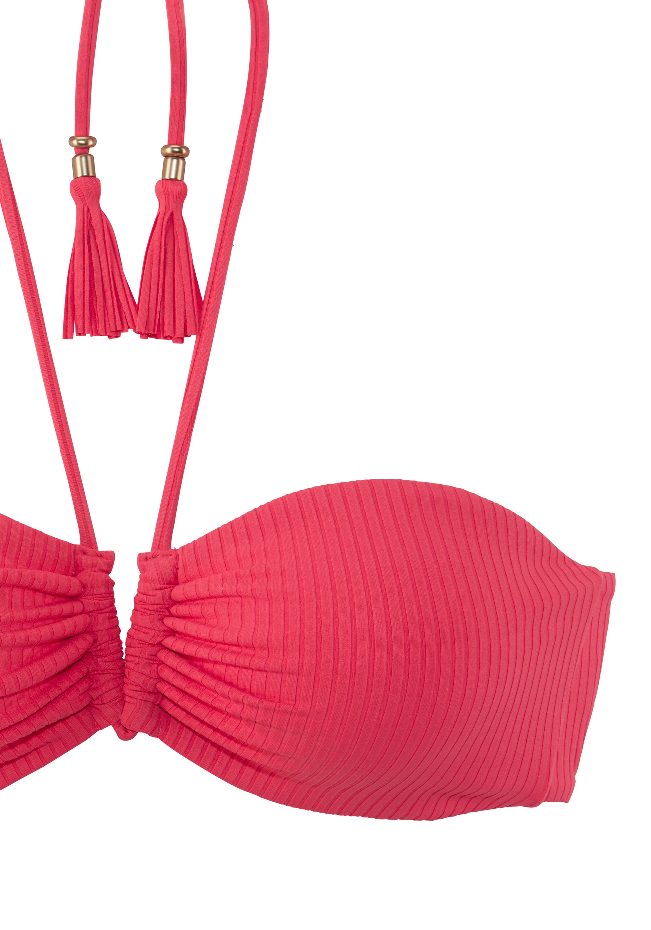 Elbsand Bandeau-Bikini, mit V-Bügel