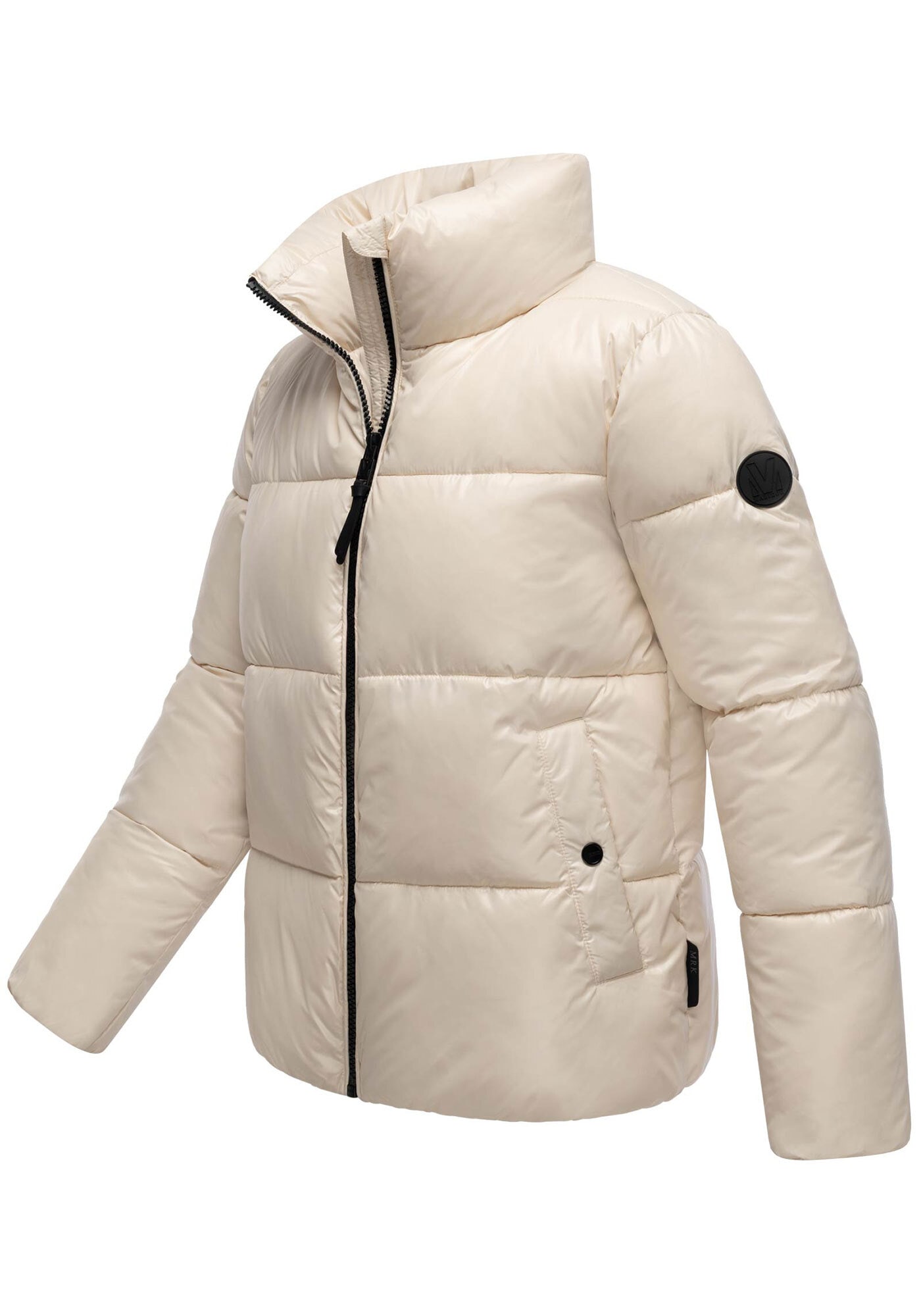 Marikoo Winterjacke »Hazalee« mit leicht gläzendem Obermaterial und hohem Kragen