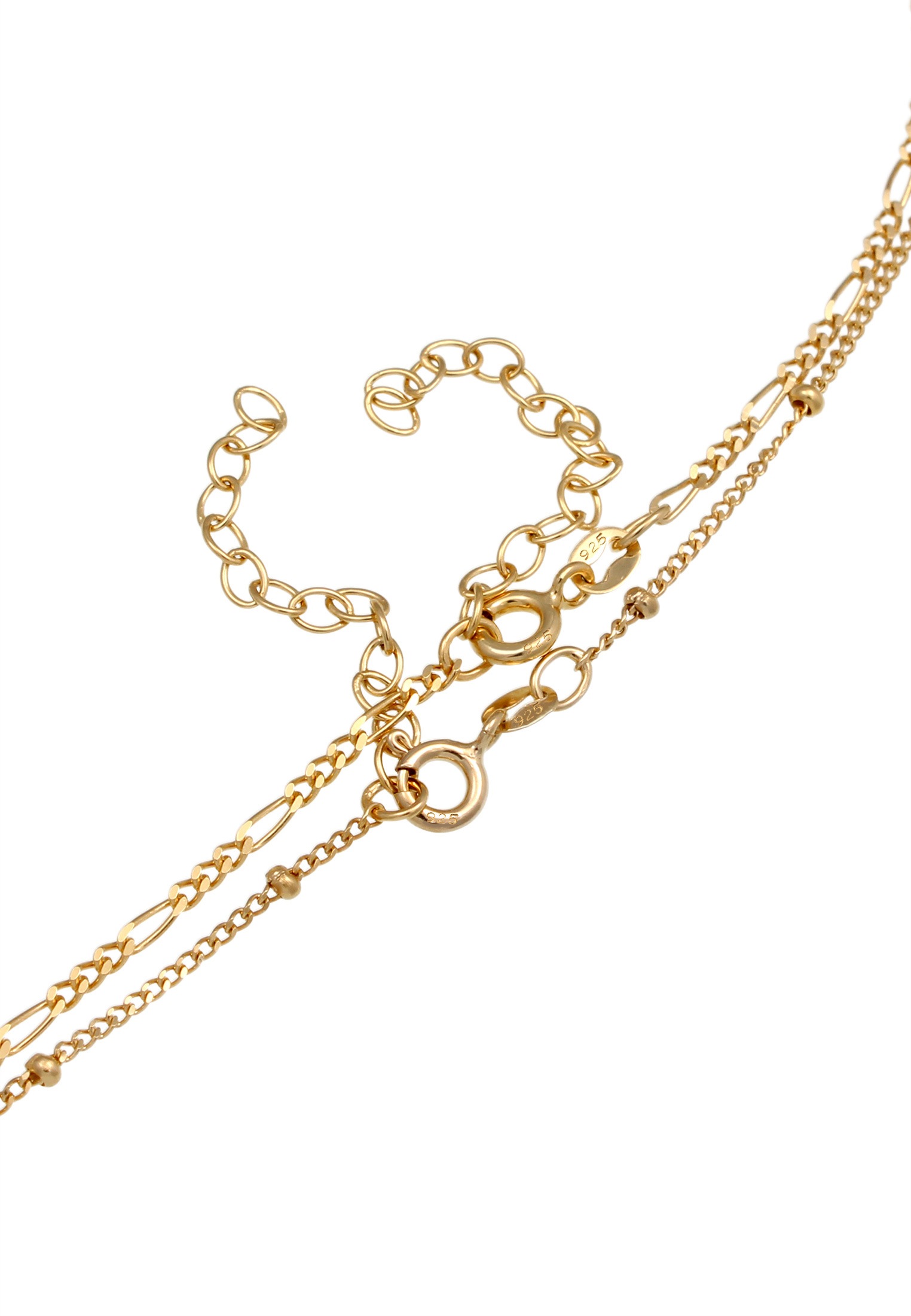 Elli Ketten-Set »Choker Set (2tlg) Figaro Panzer Kugel 925 Silber«