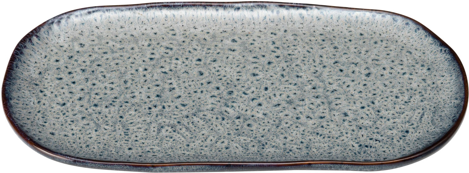 LEONARDO Servierplatte "MATERA", B/H/L: 32cm x 2cm, grau, Servierplatten, 22x12 cm