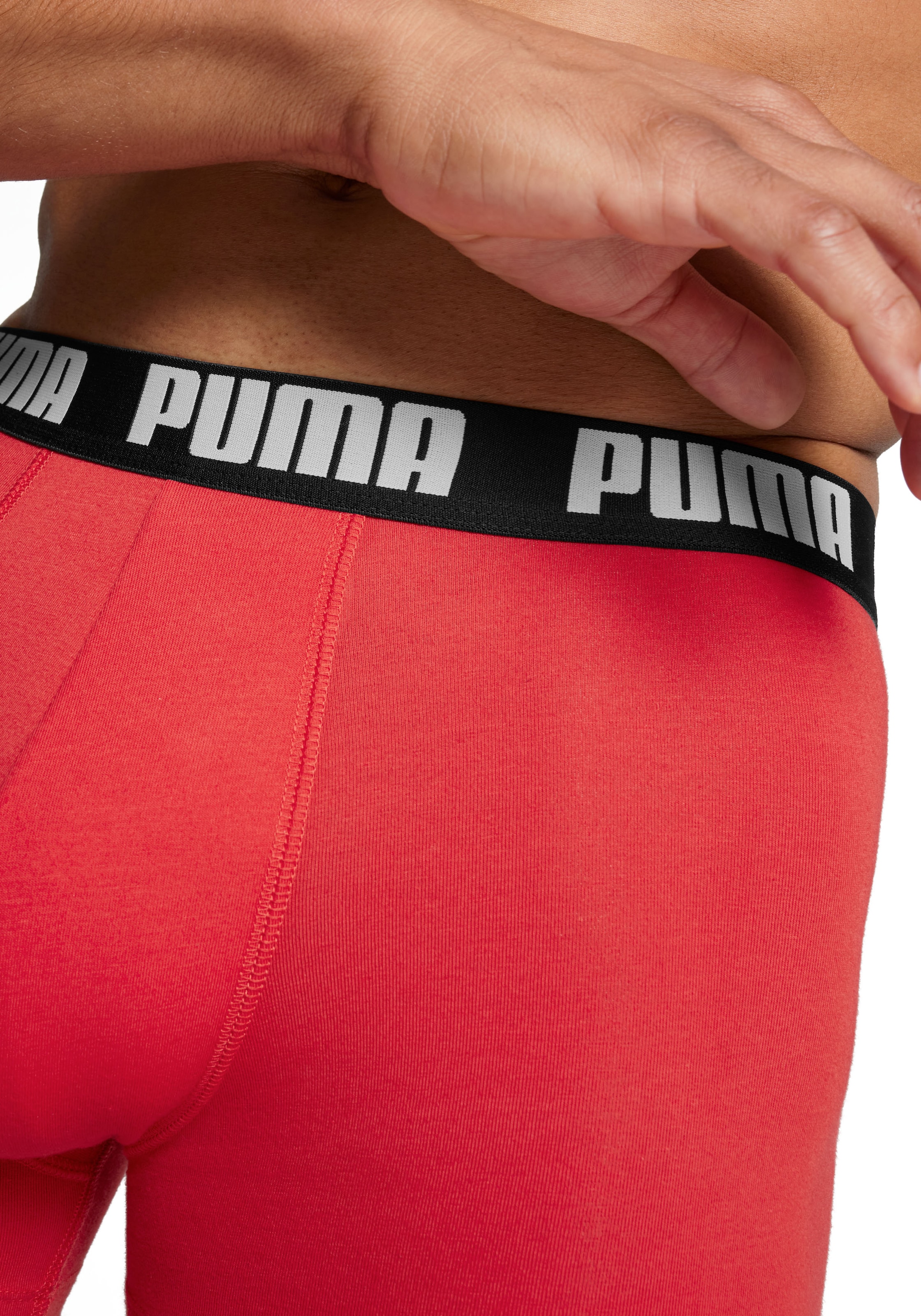 PUMA Boxershorts »PUMA MEN EVERYDAY BOXER 6P ECOM«, (6er Pack), Elastischer Logobund, Stretchmaterial, ohne Eingriff