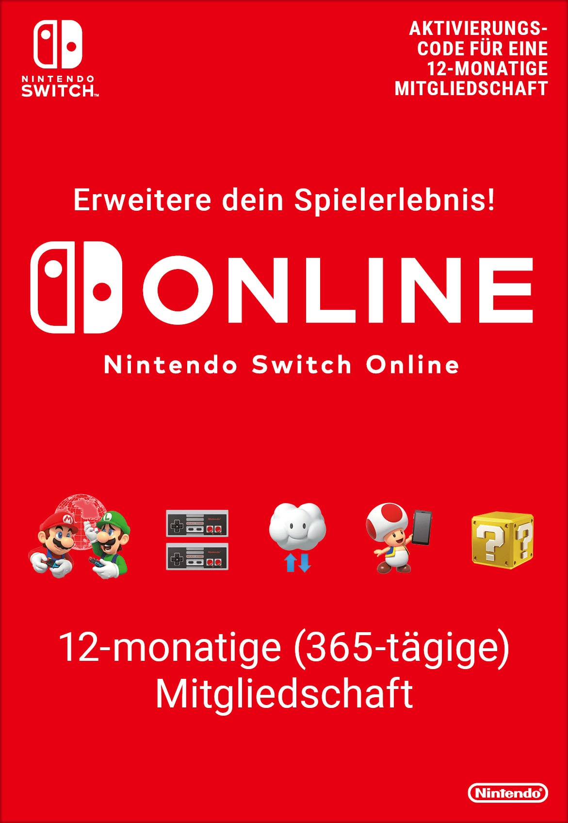 Nintendo Switch Spielekonsole »Switch OLED + Mario Kart 8 Deluxe + 12-monatige Einzelmitgliedschaft«, + 12 Monate Nintendo Switch Online