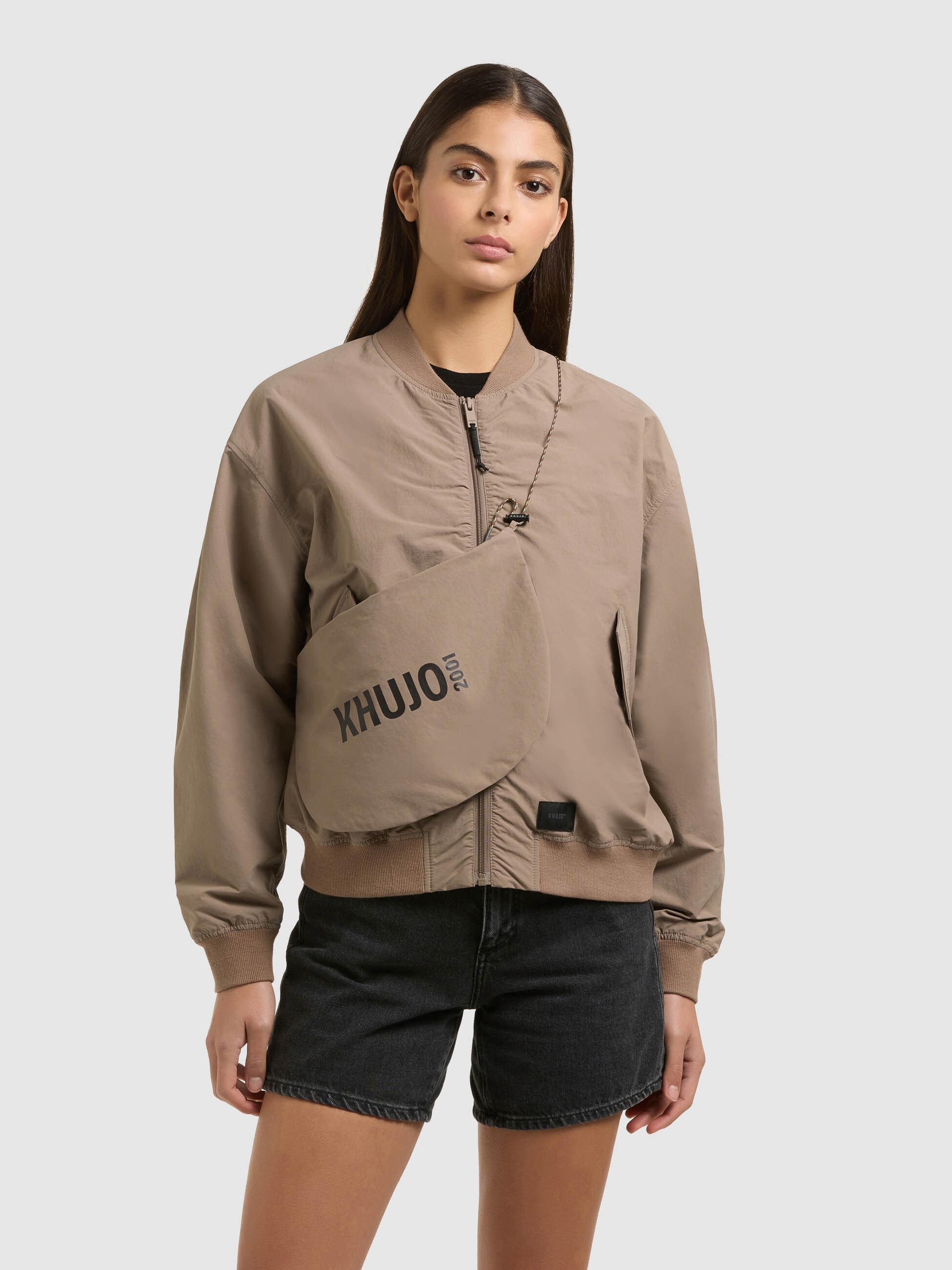 khujo Blouson "FACEE WITH BAG" ohne Kapuze