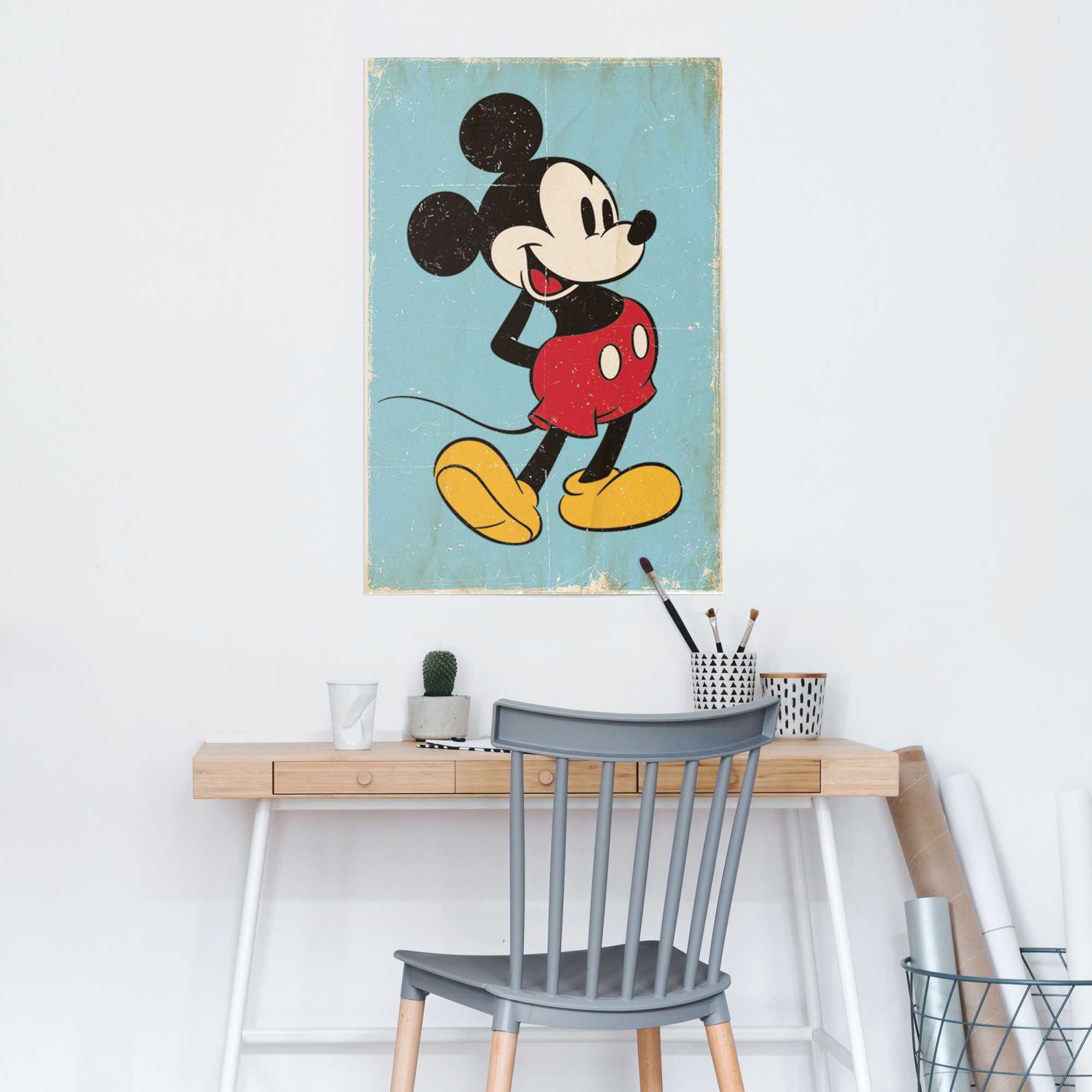 Reinders Poster "Mickey Mouse retro", (1 St.) günstig online kaufen