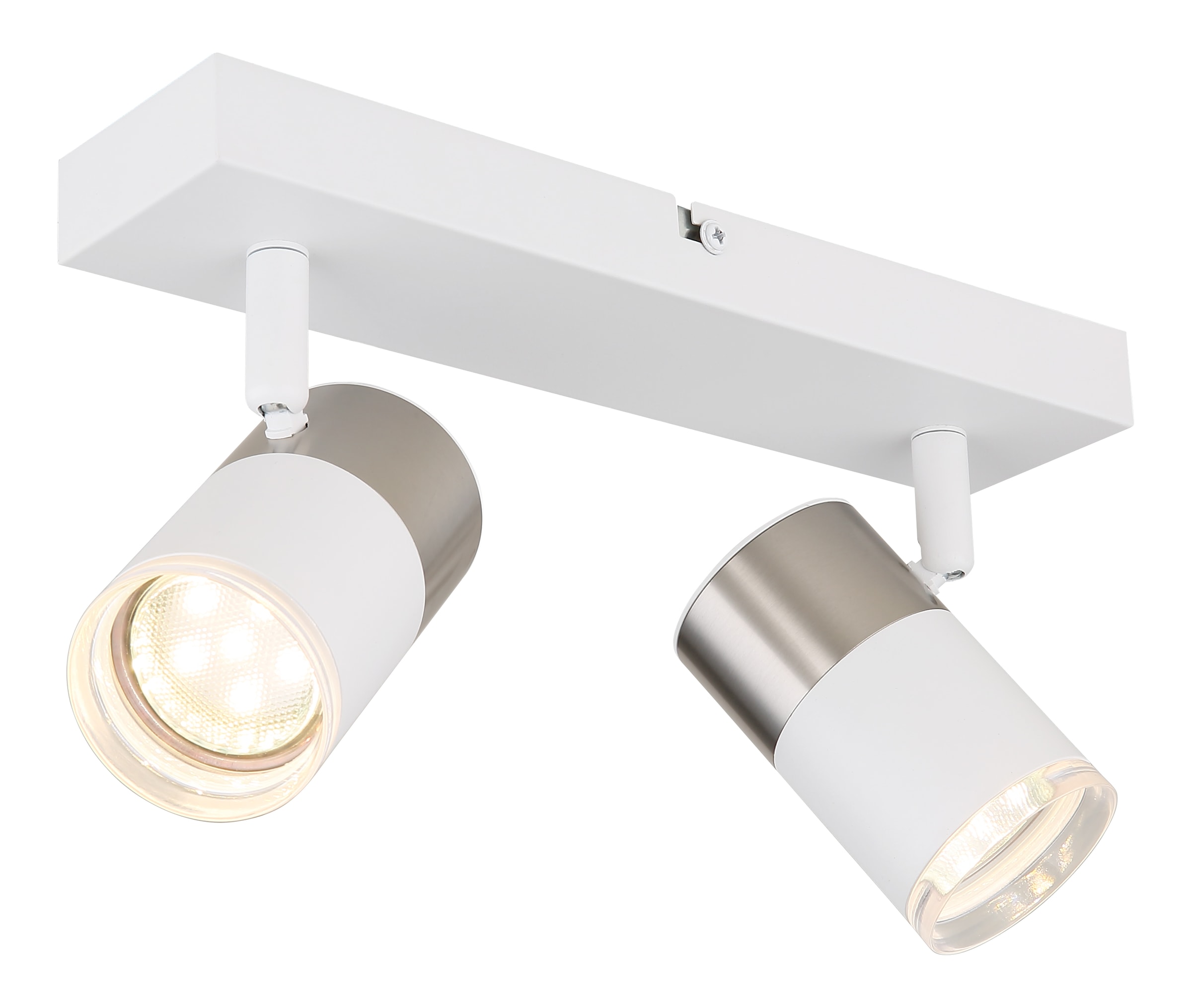 GLOBO LIGHTING Deckenstrahler »BRISBON«, Leuchtmittel GU10 | ohne Leuchtmittel, Deckenspot/weiß/ LxBxH: 260x60x120mm/Flur