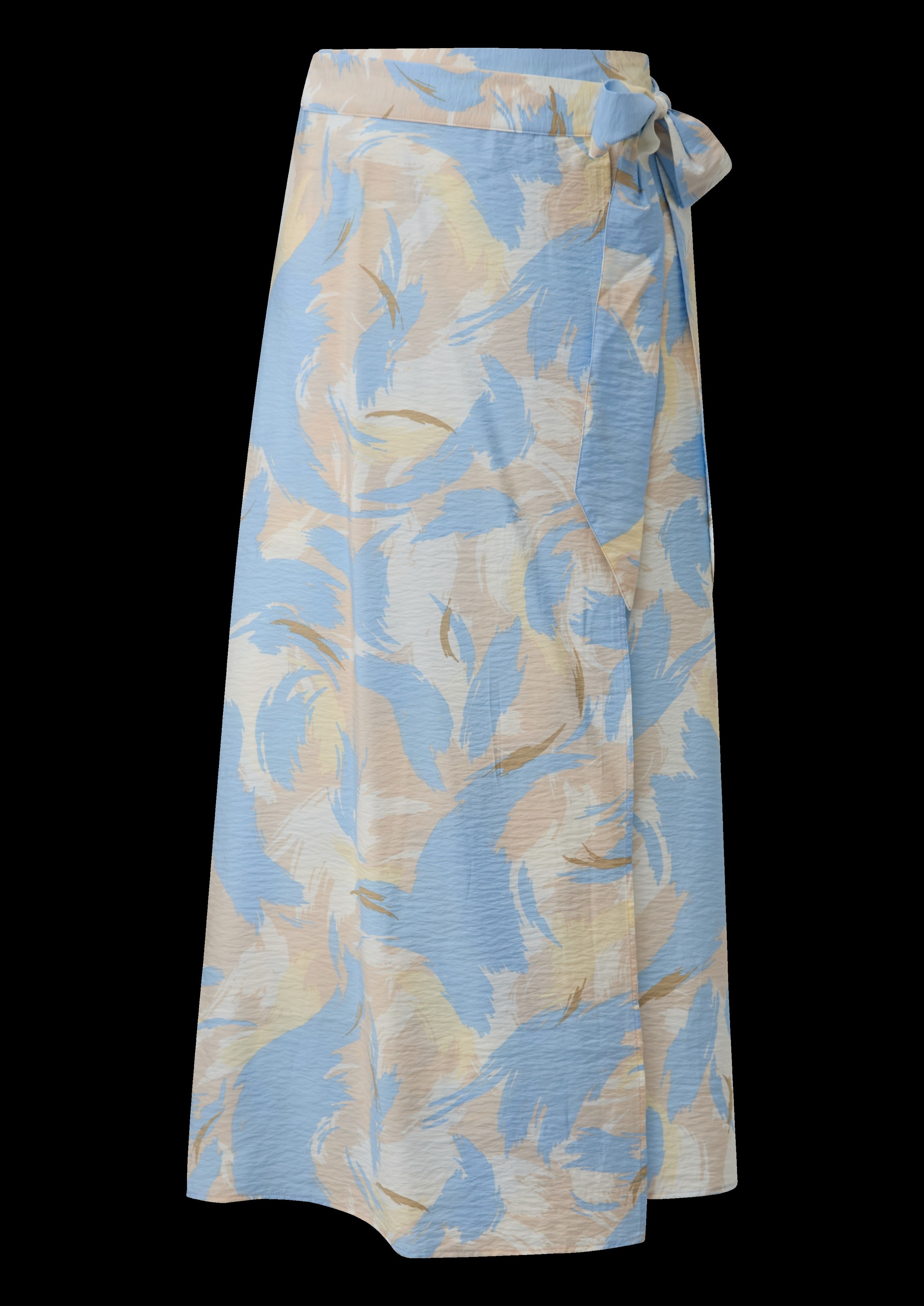 s.Oliver Wickelrock Sommerrock mit All-Over-Print und seitlicher Schleife günstig online kaufen