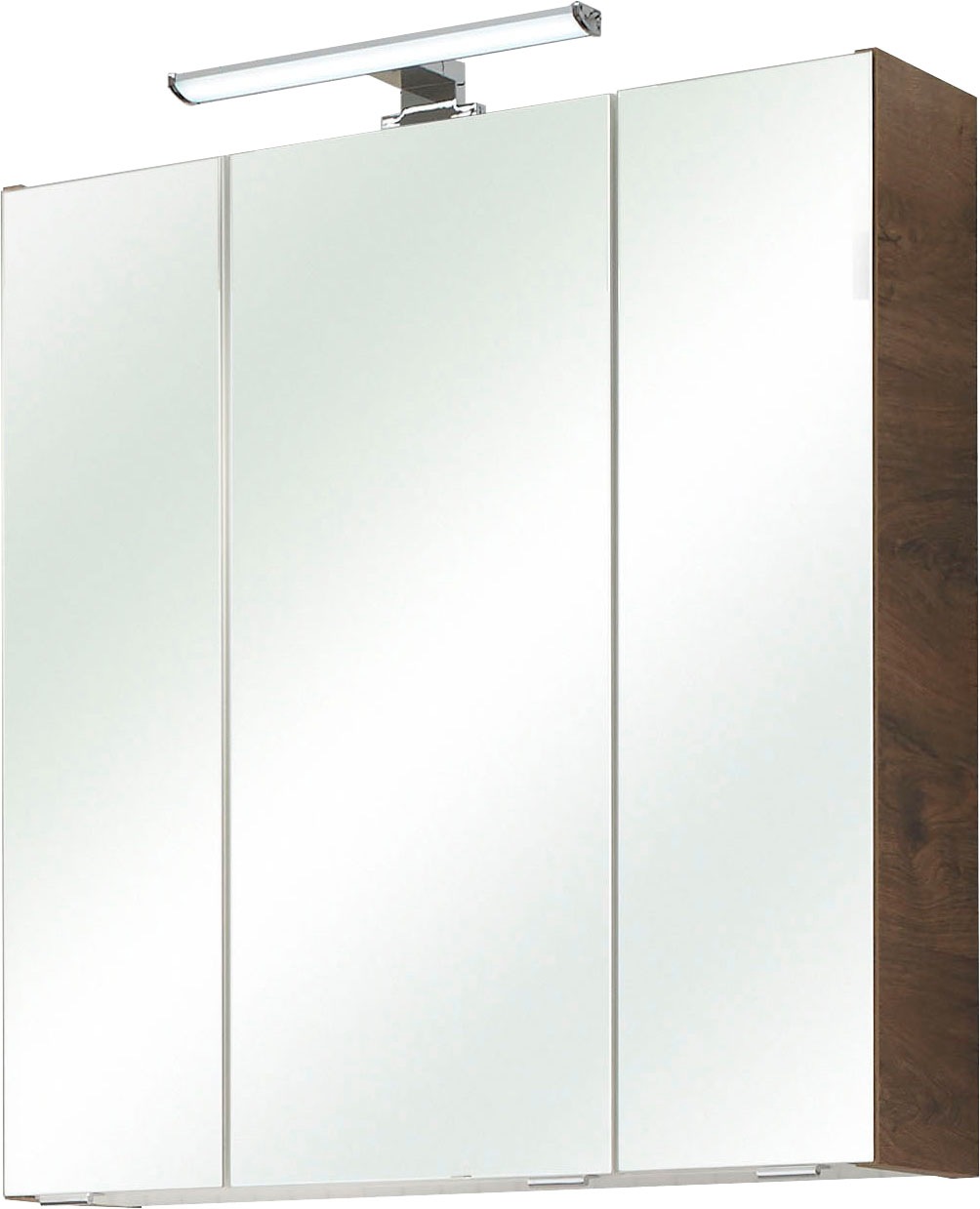 PELIPAL Spiegelschrank »Quickset«, Breite 65 BAUR Schalter-/Steckdosenbox 3-türig, cm, LED-Beleuchtung, | kaufen