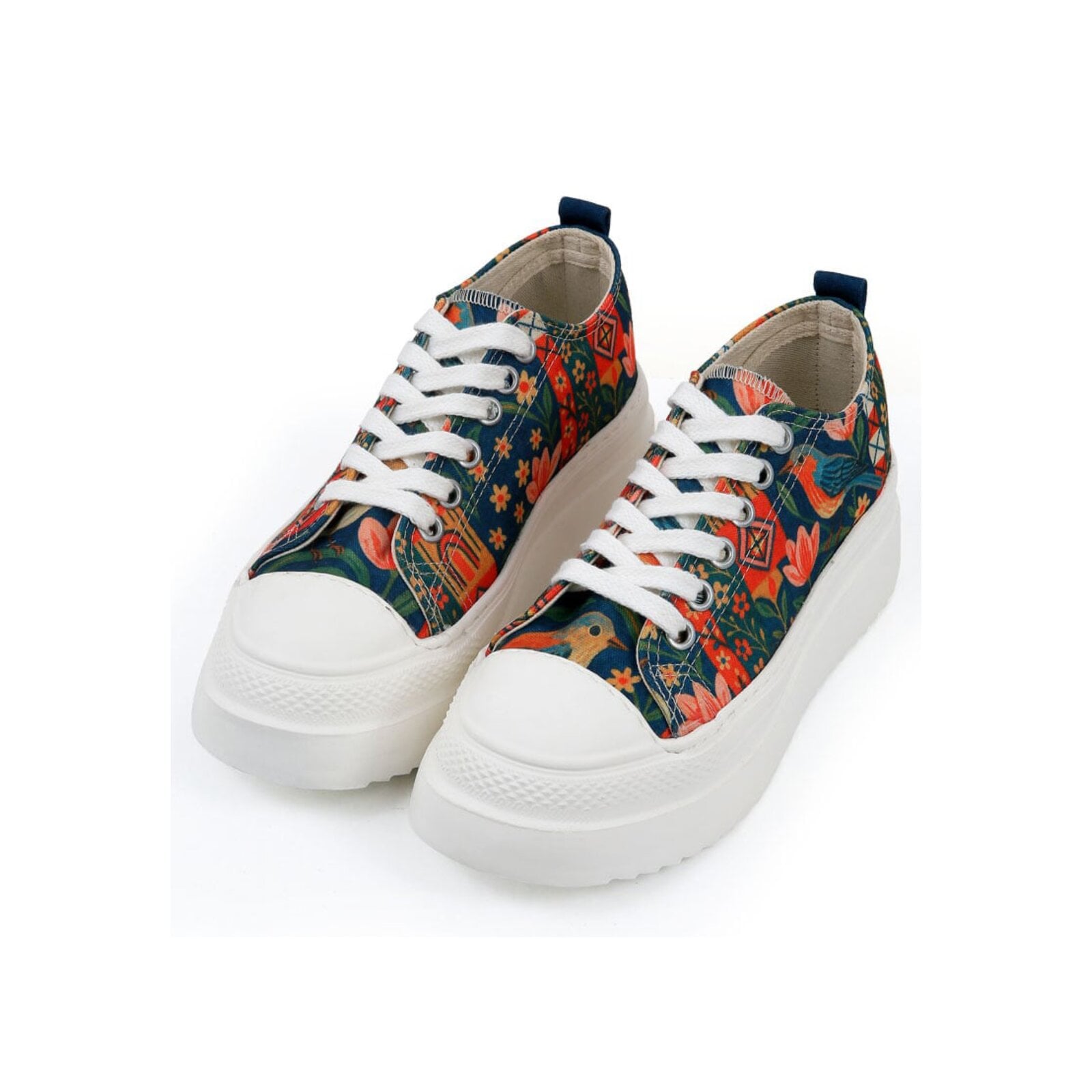 DOGO Sneaker »Freya Low-Top Sneaker Garden Birds Damen Sneaker«  Handgefertigt