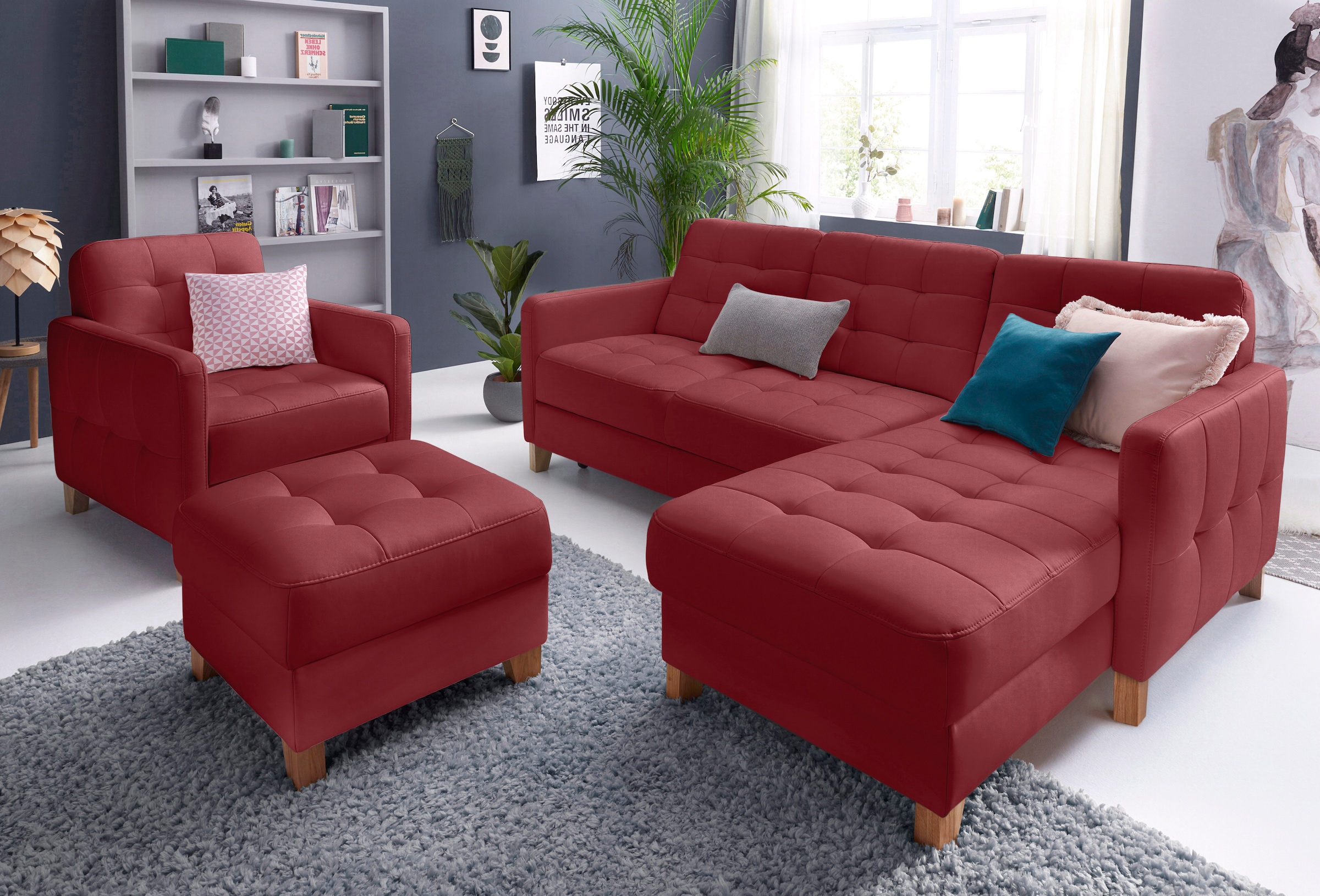 exxpo - sofa fashion Ecksofa "Elio, kompakt und komfortabel, bequem und zei günstig online kaufen