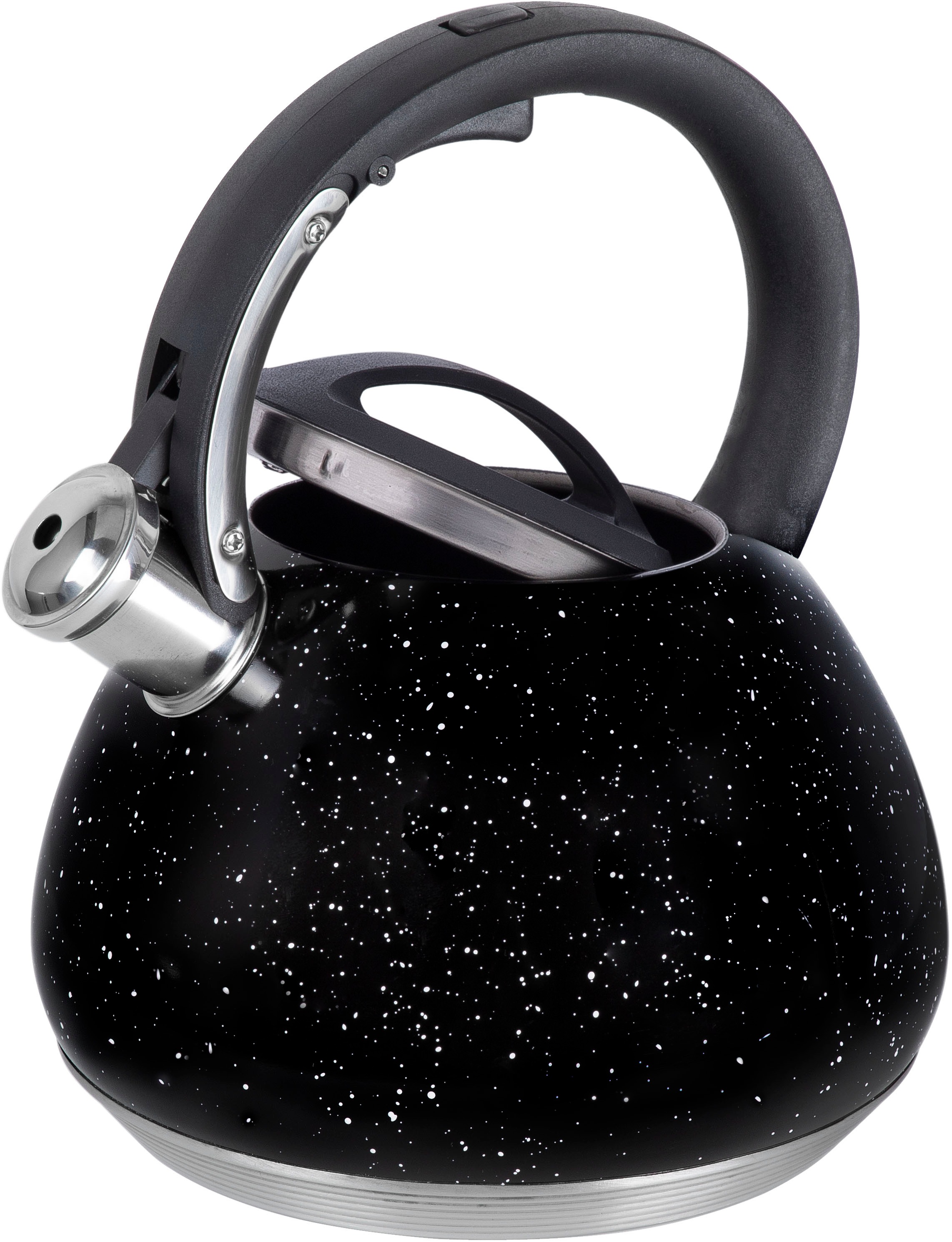 Thumbnail - RESTO Kitchenware Wasserkessel "Lyra, Flötenkessel 2,7 l mit wärmespeicherndem Boden im Geschenkkarton", Edelstahl, (1 t...