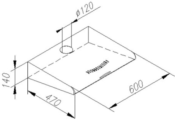 Amica Unterbauhaube »UH 17109-3 S«, LED-Beleuchtung