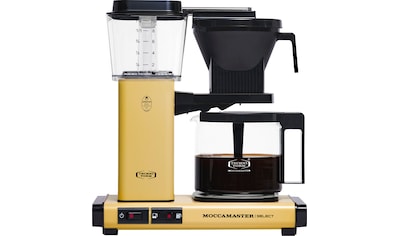 Filterkaffeemaschine »KBG Select pastel yellow«, 1,25 l Kaffeekanne, Papierfilter, 1x4